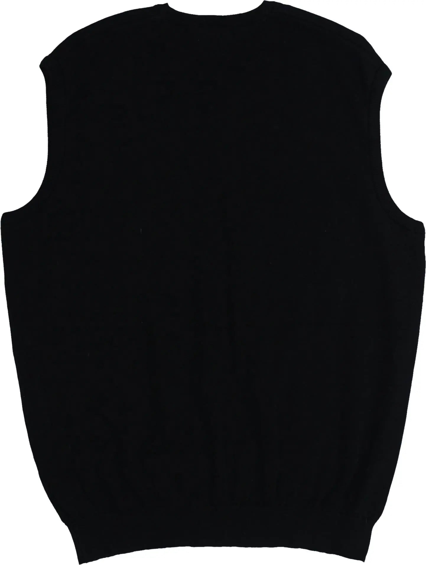 Lacoste - Black Sleeveless Vest by Lacoste- ThriftTale.com - Vintage and second handclothing