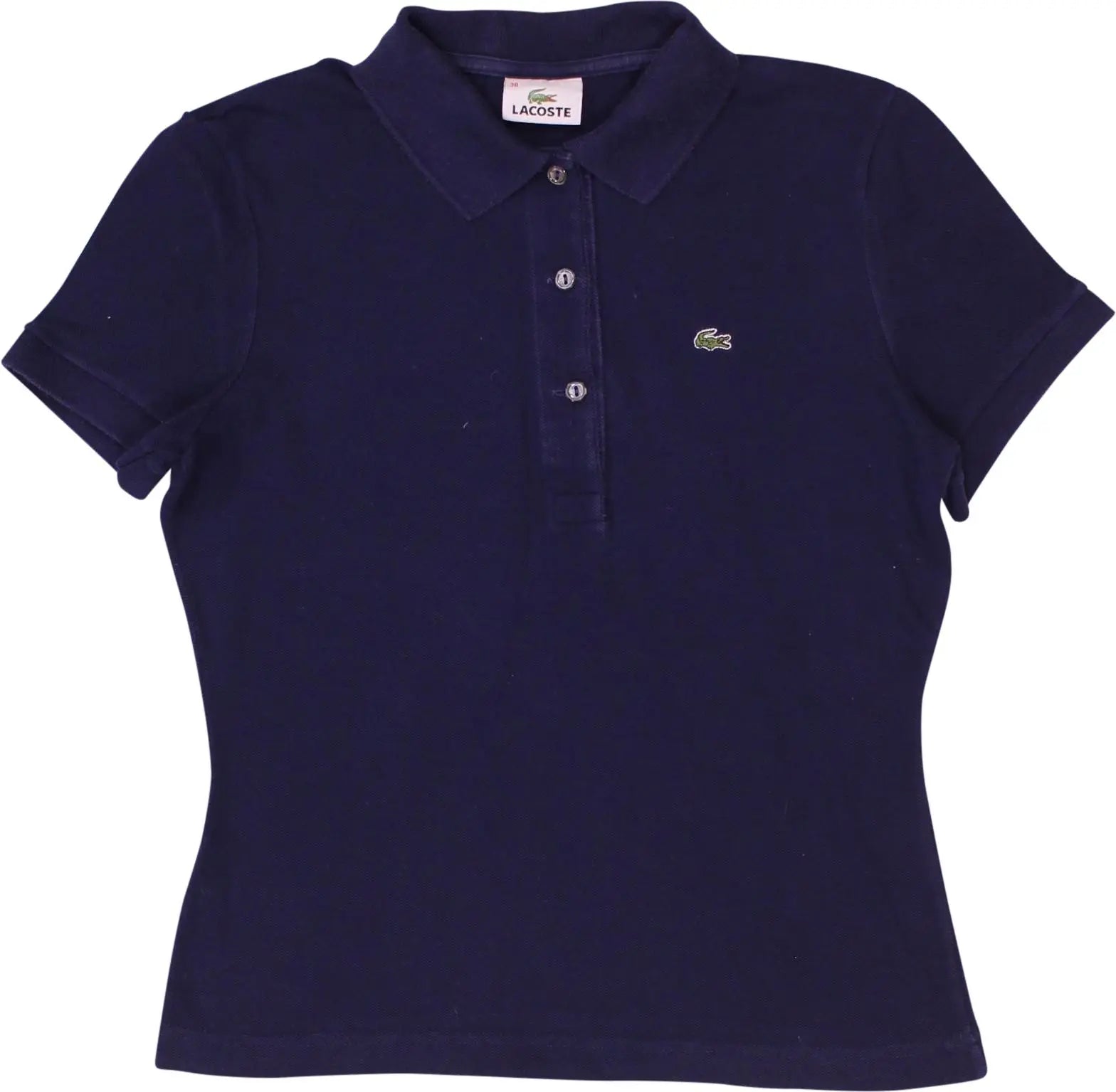 Lacoste - Blue Short Sleeve Polo Shirt by Lacoste- ThriftTale.com - Vintage and second handclothing