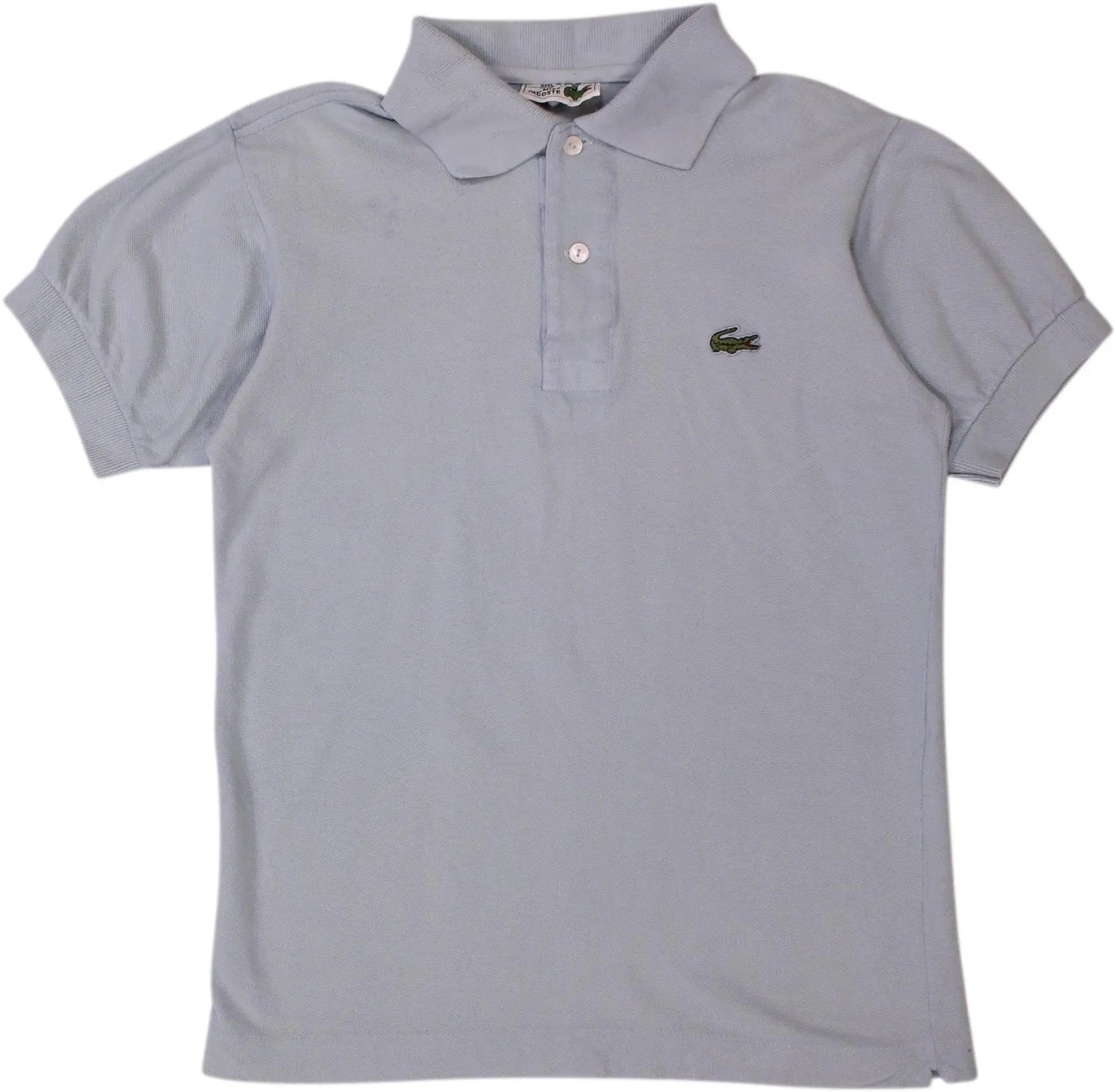 Lacoste - Blue Short Sleeve Polo by Lacoste- ThriftTale.com - Vintage and second handclothing