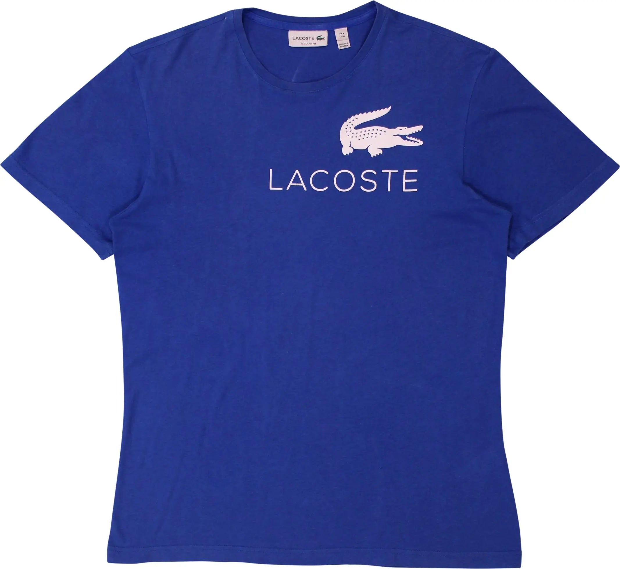 Lacoste - Blue T-shirt by Lacoste- ThriftTale.com - Vintage and second handclothing