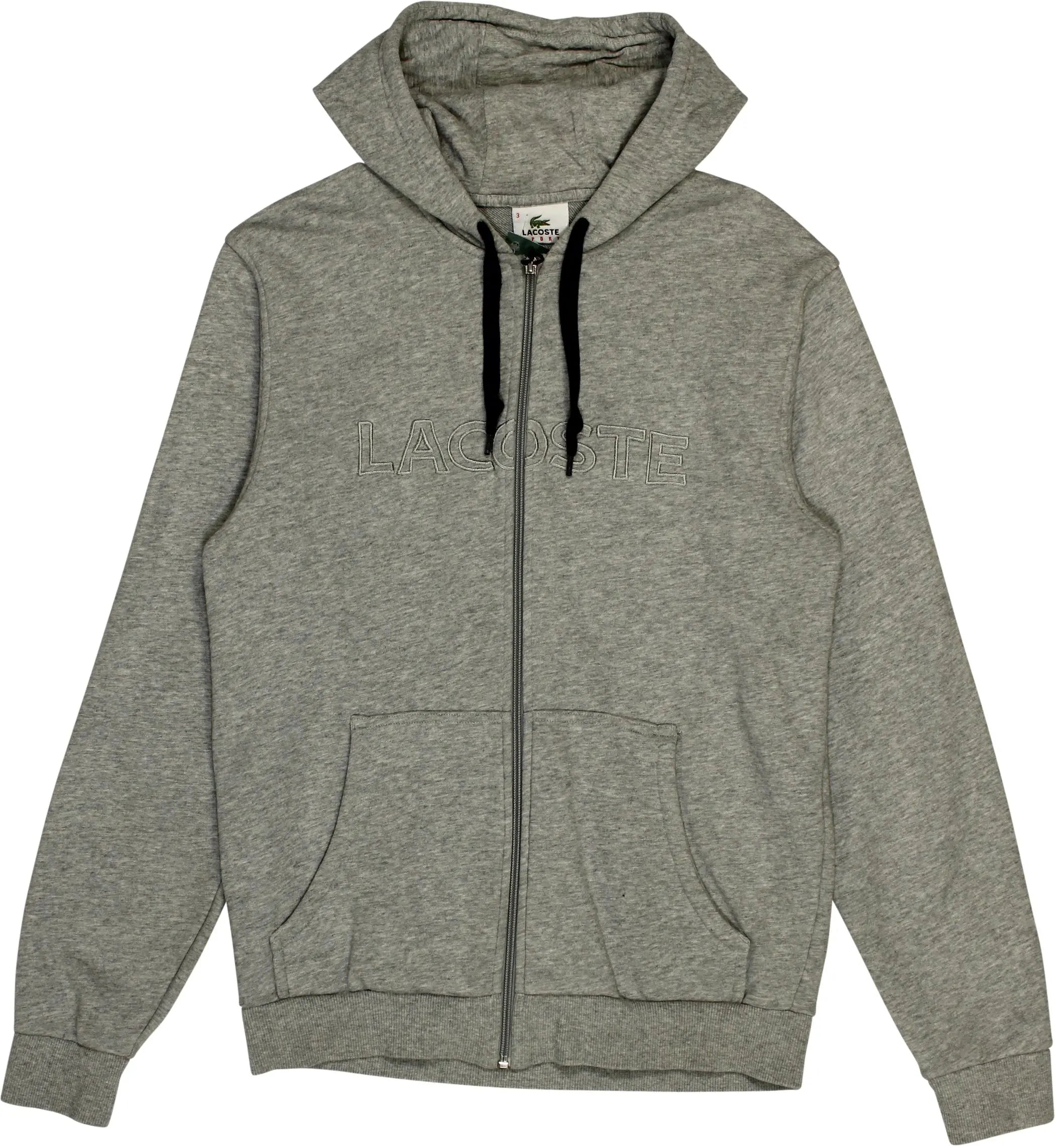 Zip Up Lacoste Kapuzenpullover Grau Lacoste Zip Hoodie Men Grey
