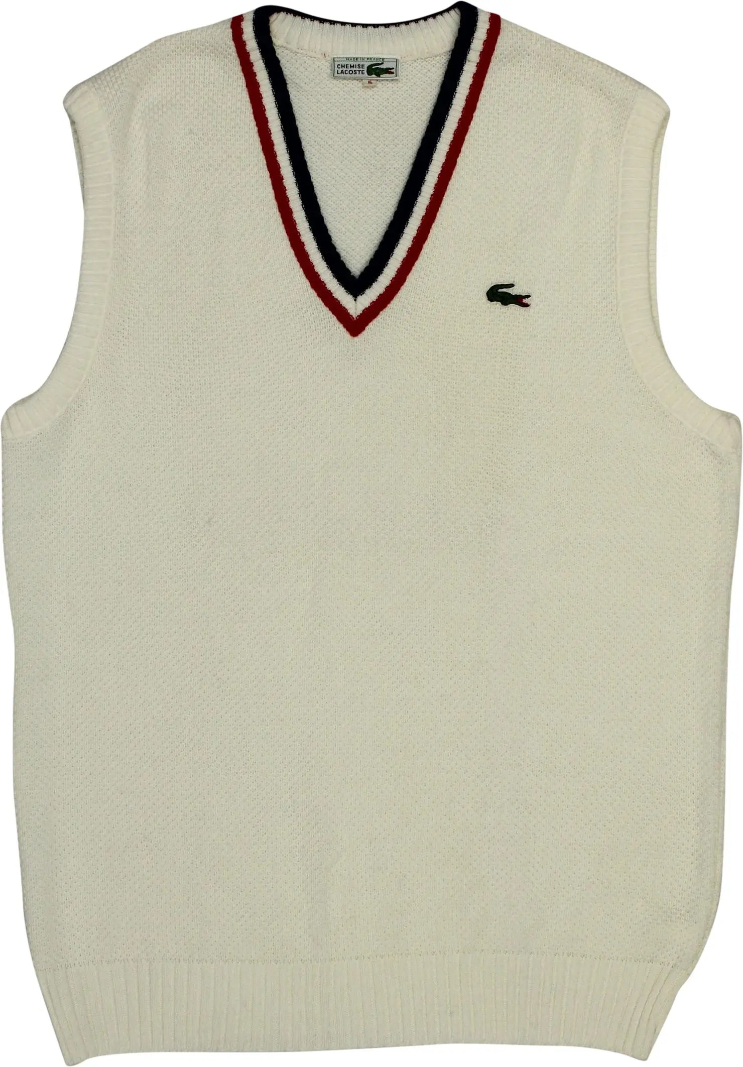 Lacoste - Knitted Vest by Lacoste- ThriftTale.com - Vintage and second handclothing