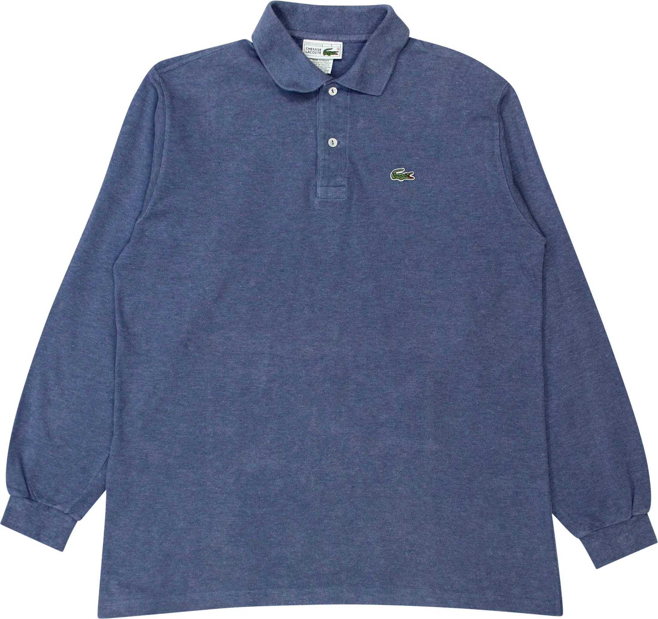 Lacoste long sleeve polo hot sale blue