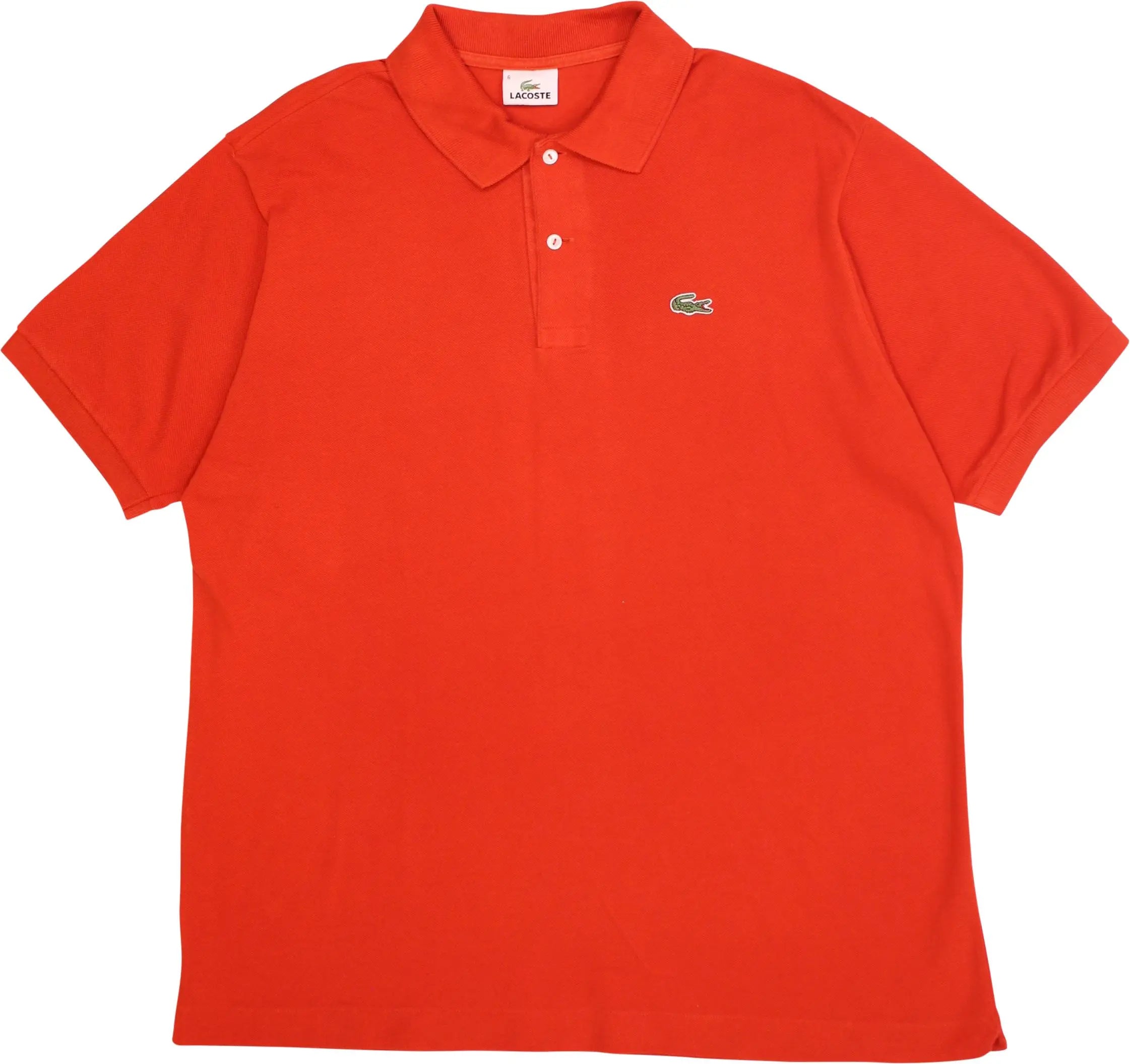 Lacoste - Orange Polo Shirt by Lacoste- ThriftTale.com - Vintage and second handclothing