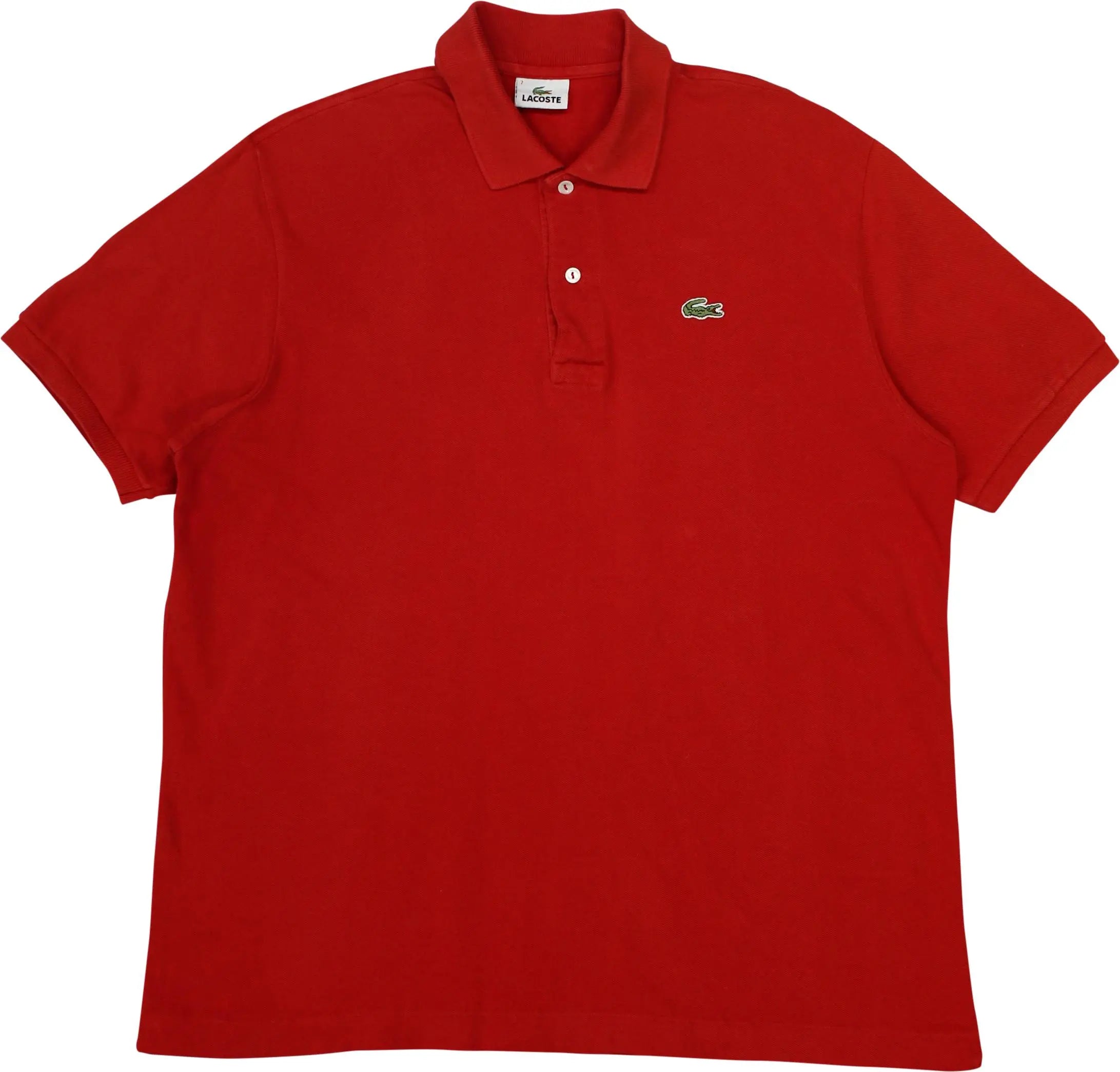 Lacoste - Red Polo Shirt by Lacoste- ThriftTale.com - Vintage and second handclothing