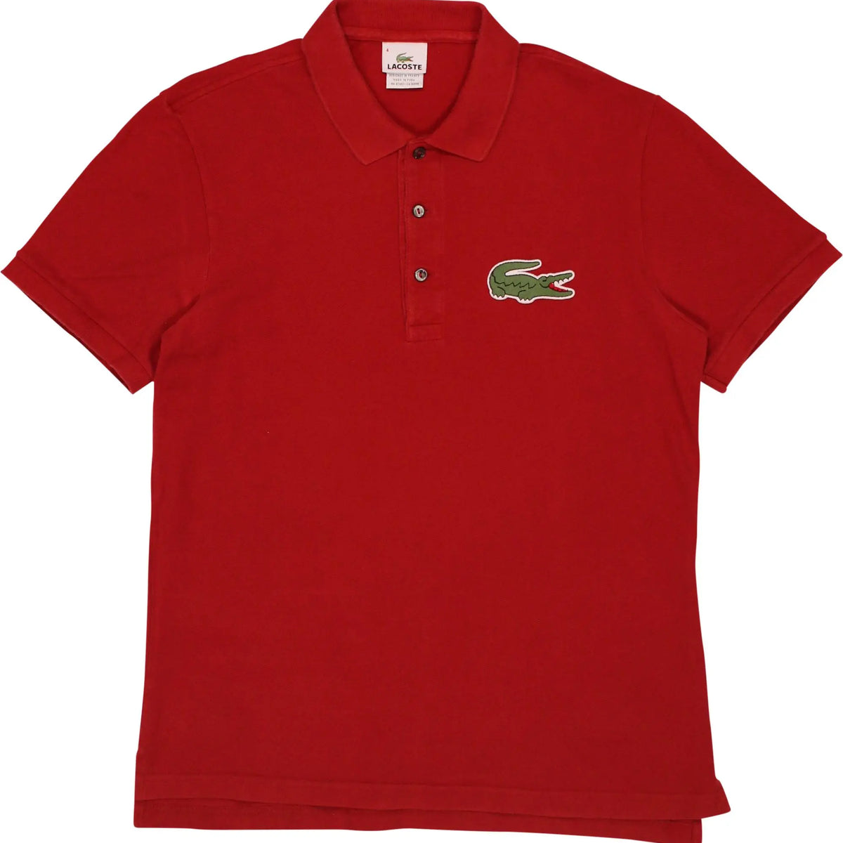 lacoste red polo t shirt