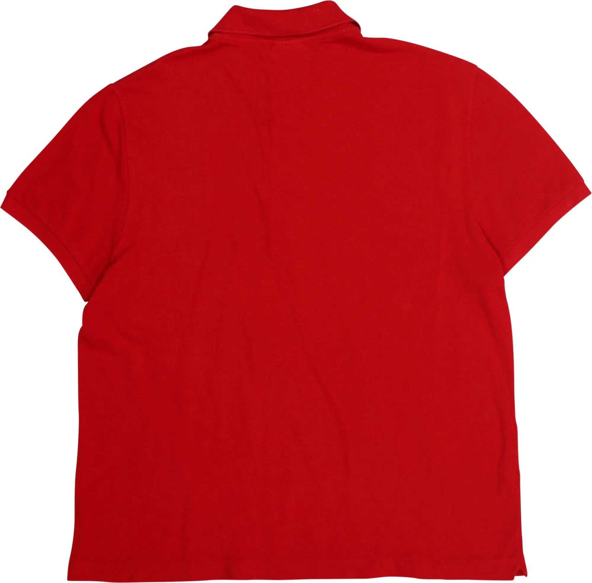 Lacoste - Red Slim Fit Polo Shirt by Lacoste- ThriftTale.com - Vintage and second handclothing