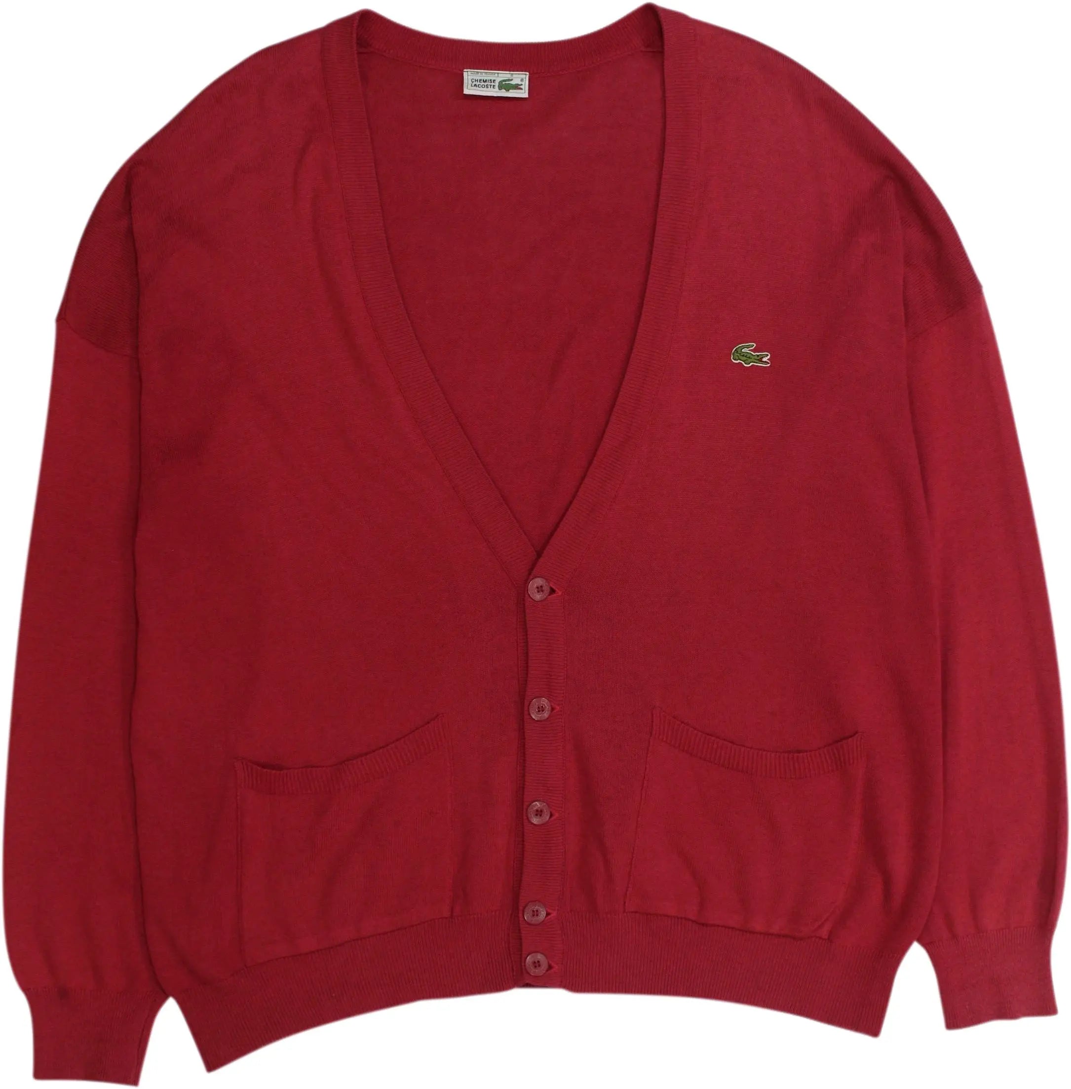 Lacoste - Vintage Pink Cardigan by Lacoste- ThriftTale.com - Vintage and second handclothing
