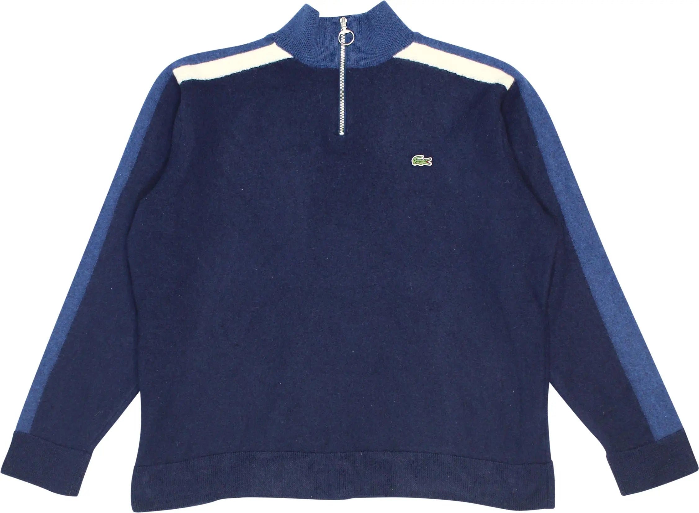 Lacoste - Wool Quarter Zip Jumper- ThriftTale.com - Vintage and second handclothing