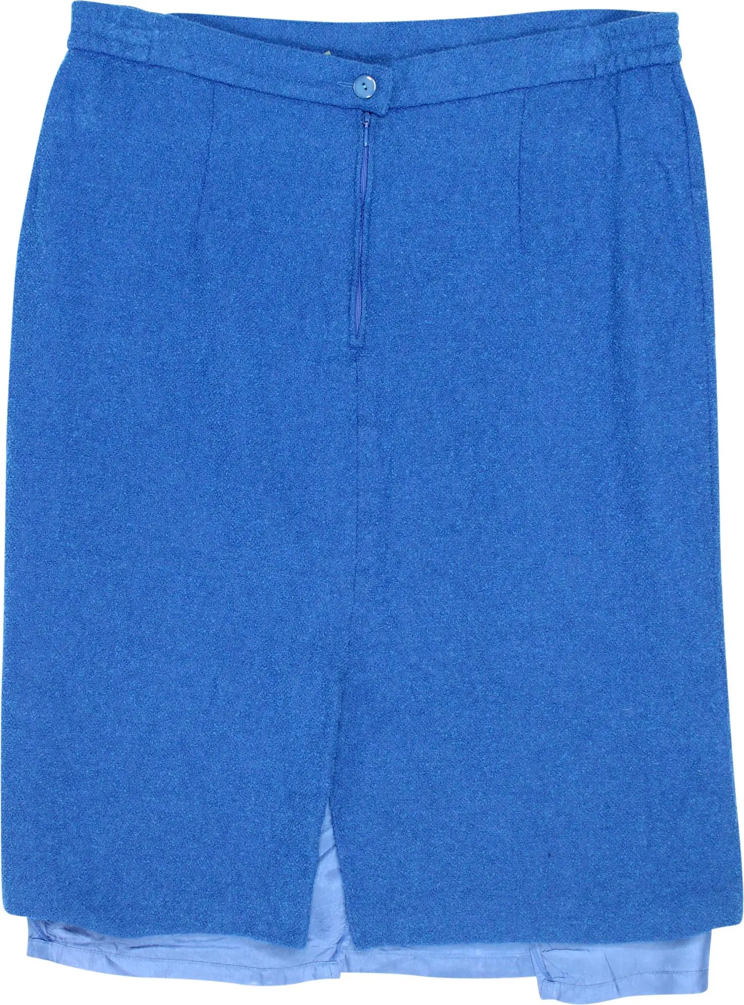 Lady F - 90s Blue Pencil Skirt- ThriftTale.com - Vintage and second handclothing