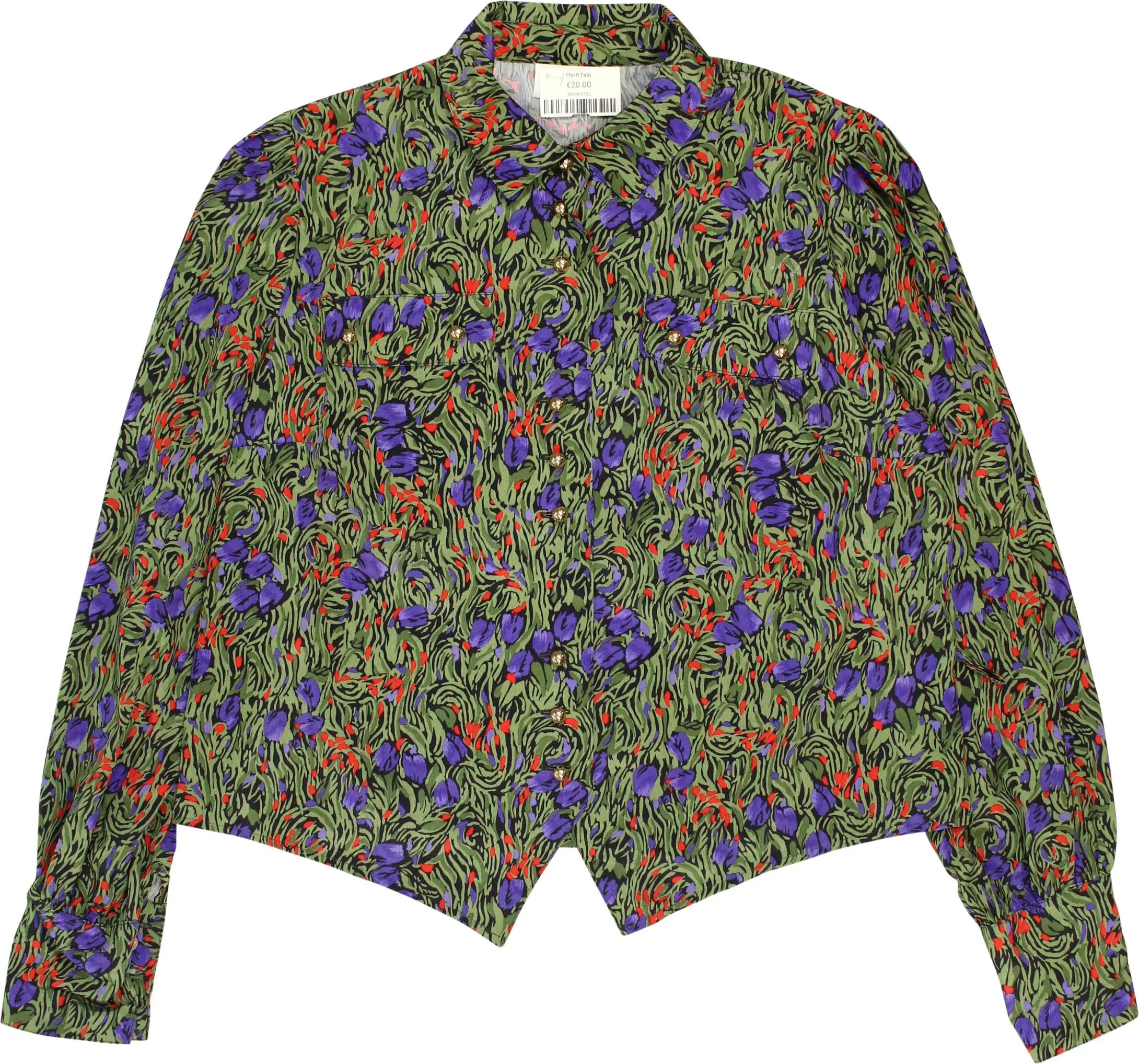 Lady Ilany - 80s Patterned Blouse- ThriftTale.com - Vintage and second handclothing