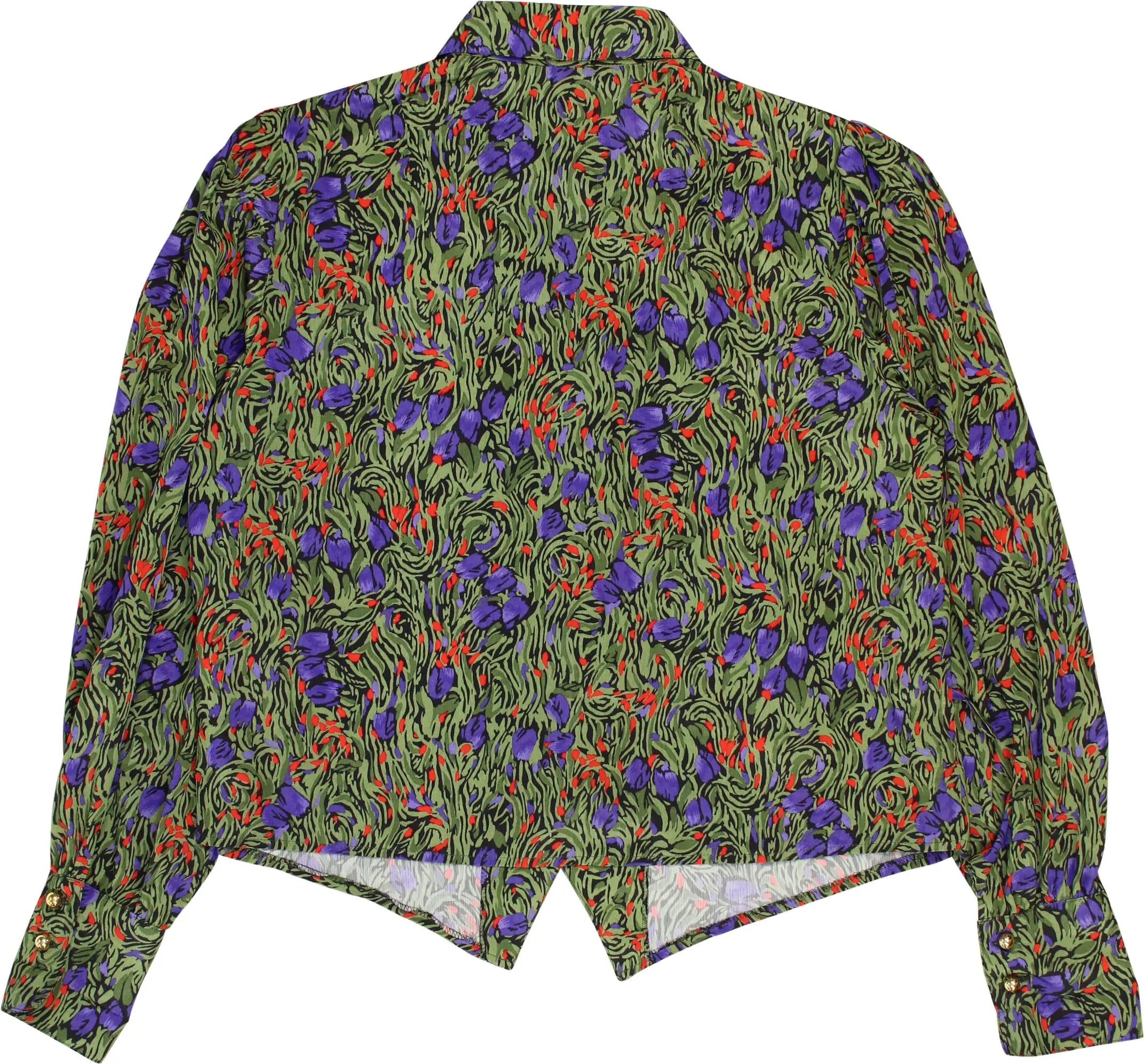 Lady Ilany - 80s Patterned Blouse- ThriftTale.com - Vintage and second handclothing