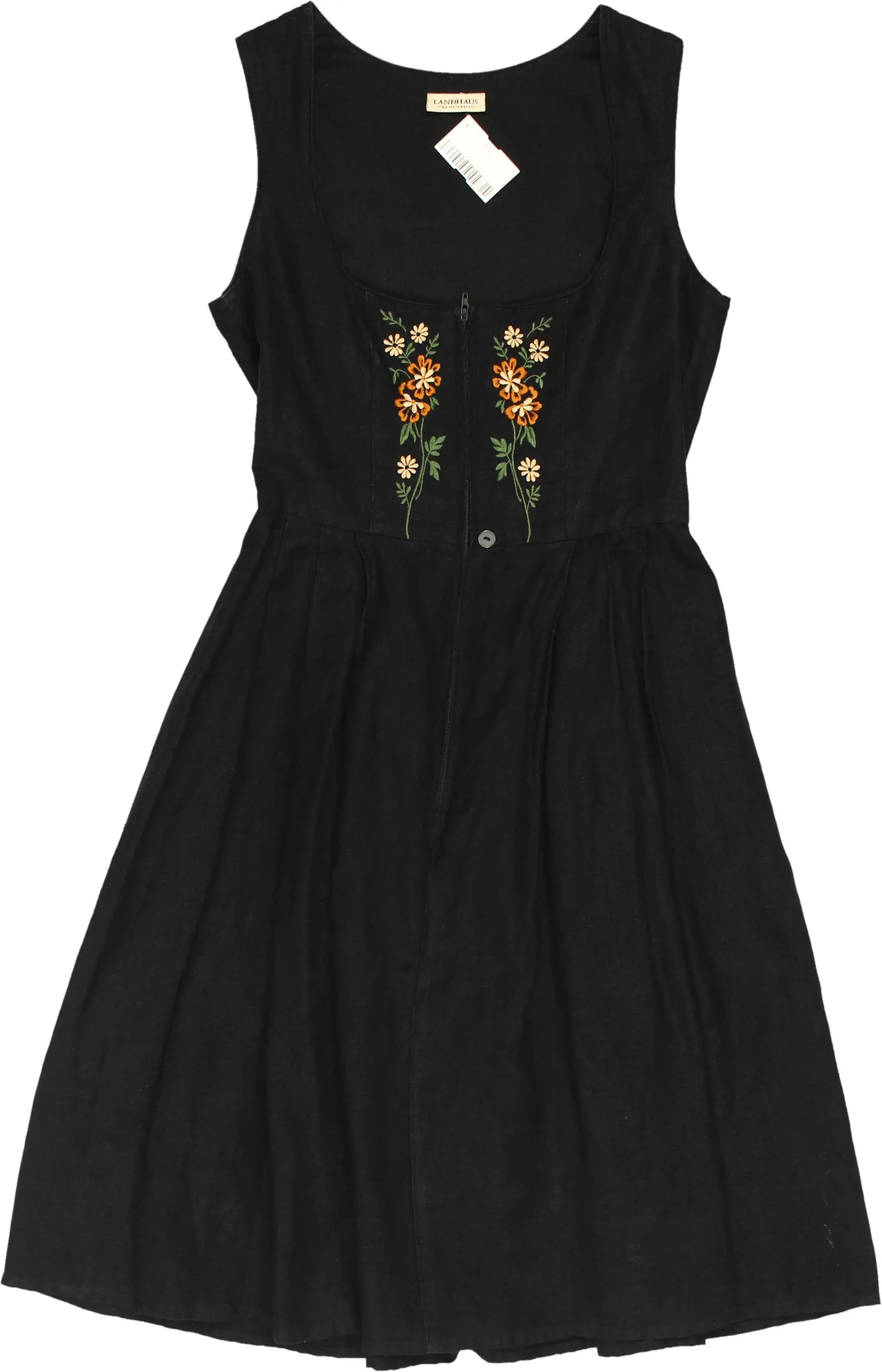 Landhaus - Linen Blend Dress- ThriftTale.com - Vintage and second handclothing