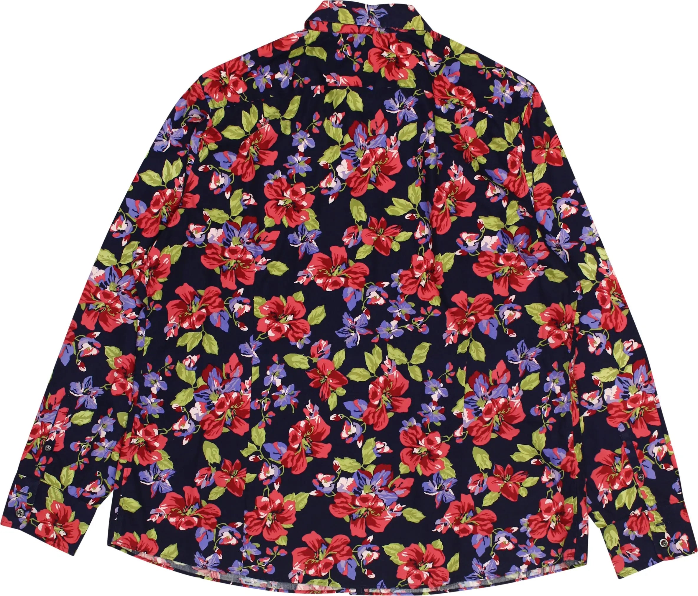 Lands' End - Flower Shirt- ThriftTale.com - Vintage and second handclothing