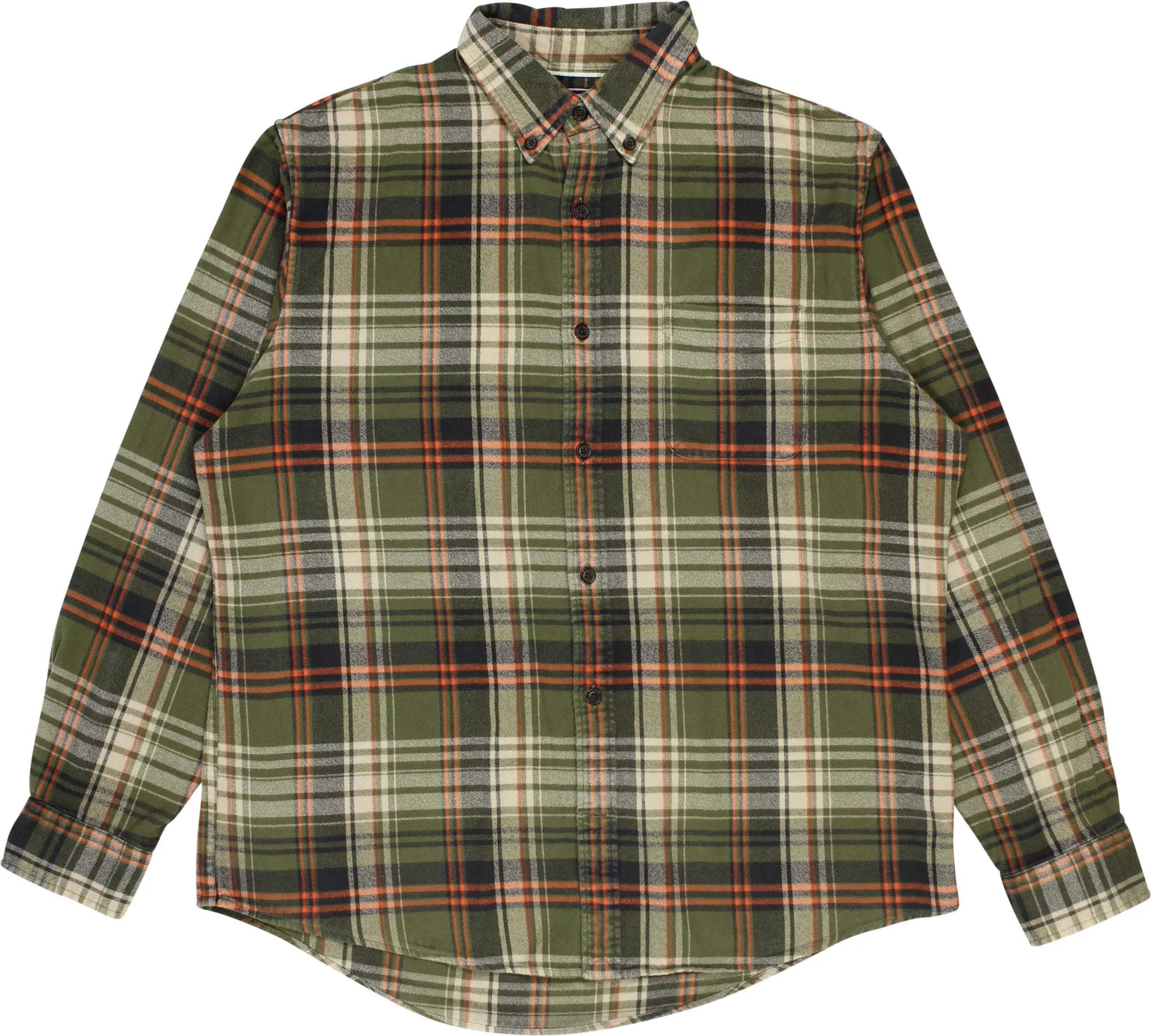 Lands'End - Checkered Flannel Shirt- ThriftTale.com - Vintage and second handclothing