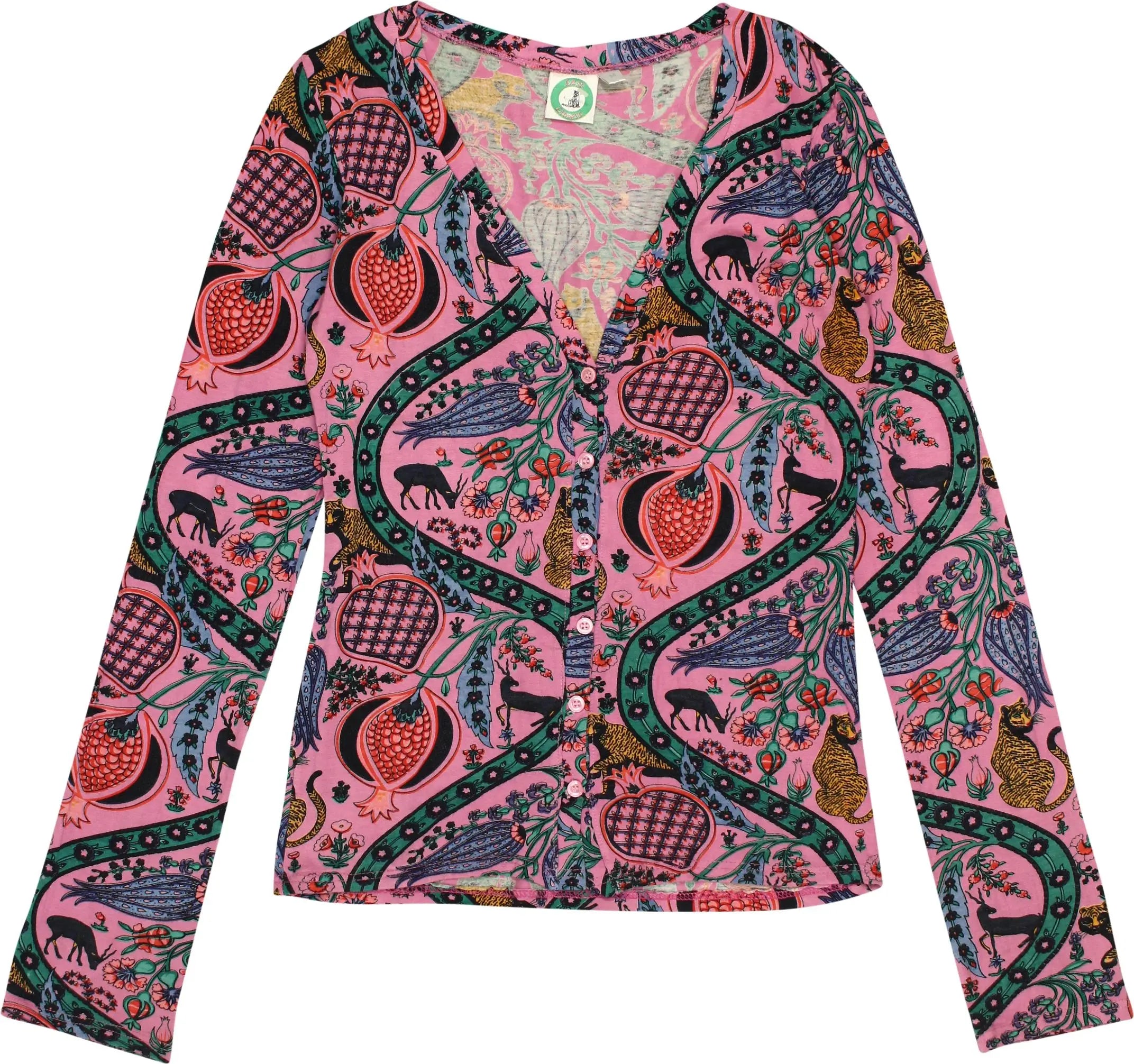 Last Lioness - Patterned Long Sleeve Top- ThriftTale.com - Vintage and second handclothing