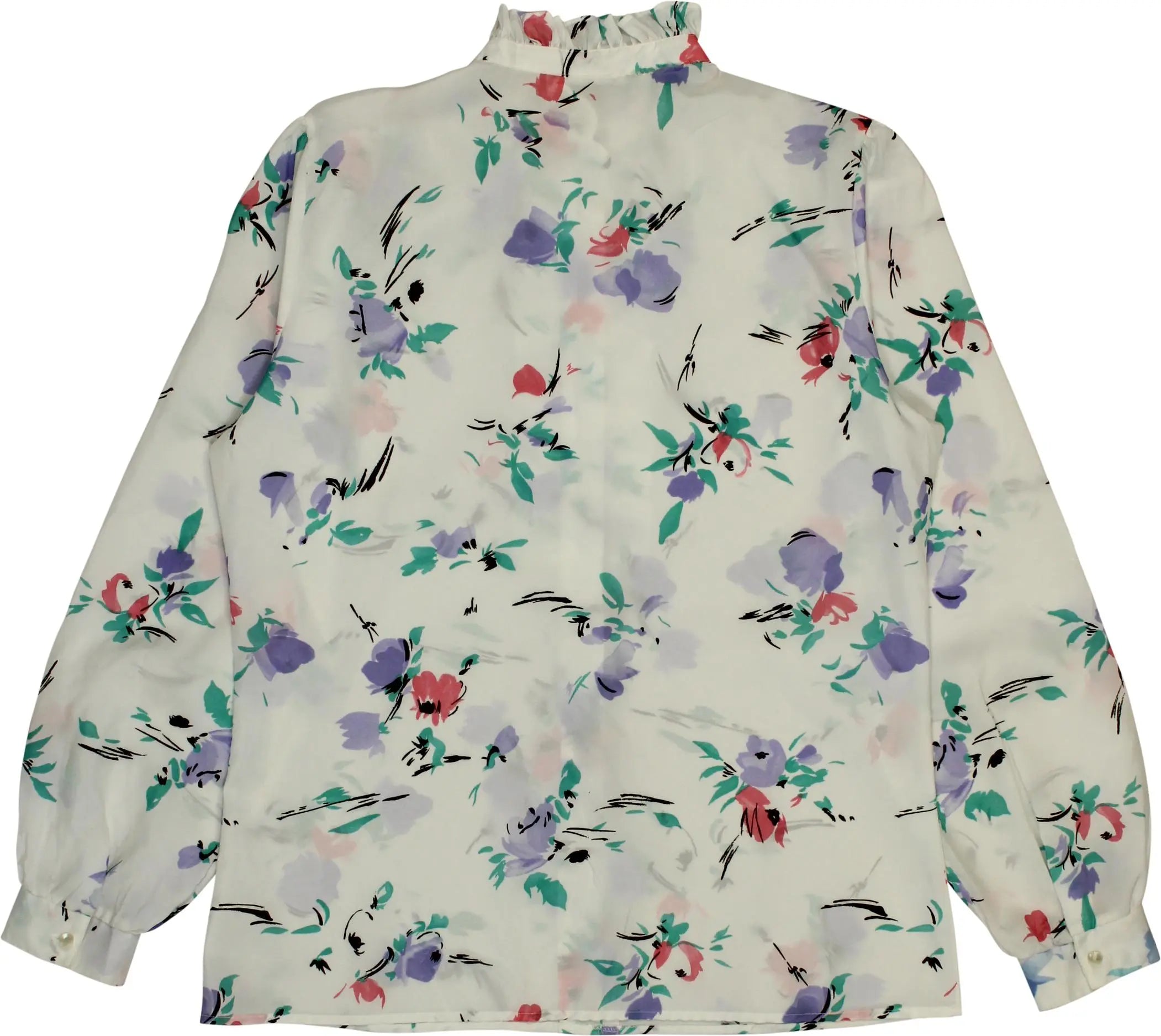 Laura Mae - Floral Blouse- ThriftTale.com - Vintage and second handclothing