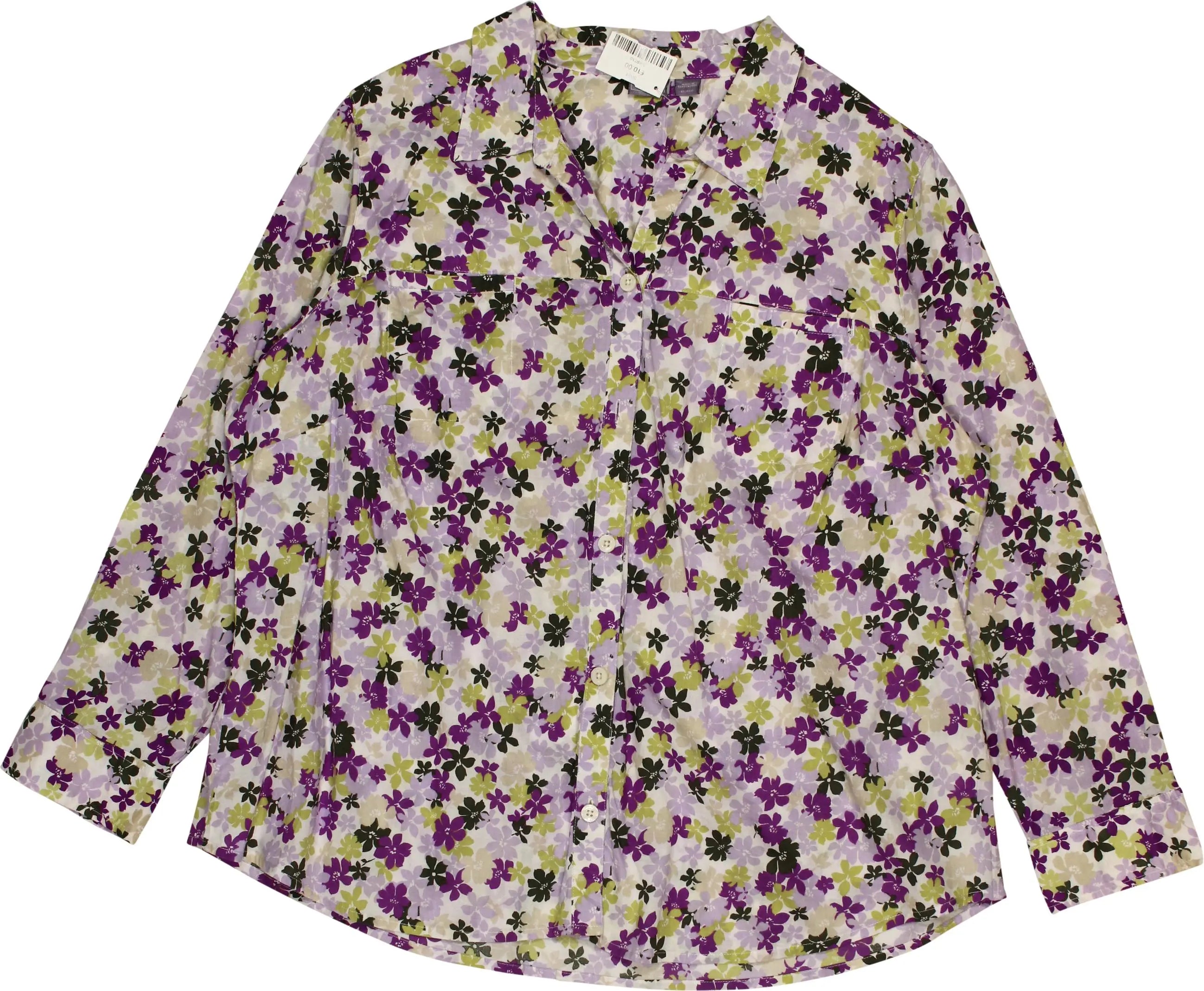 Laura Scott - Floral Shirt- ThriftTale.com - Vintage and second handclothing