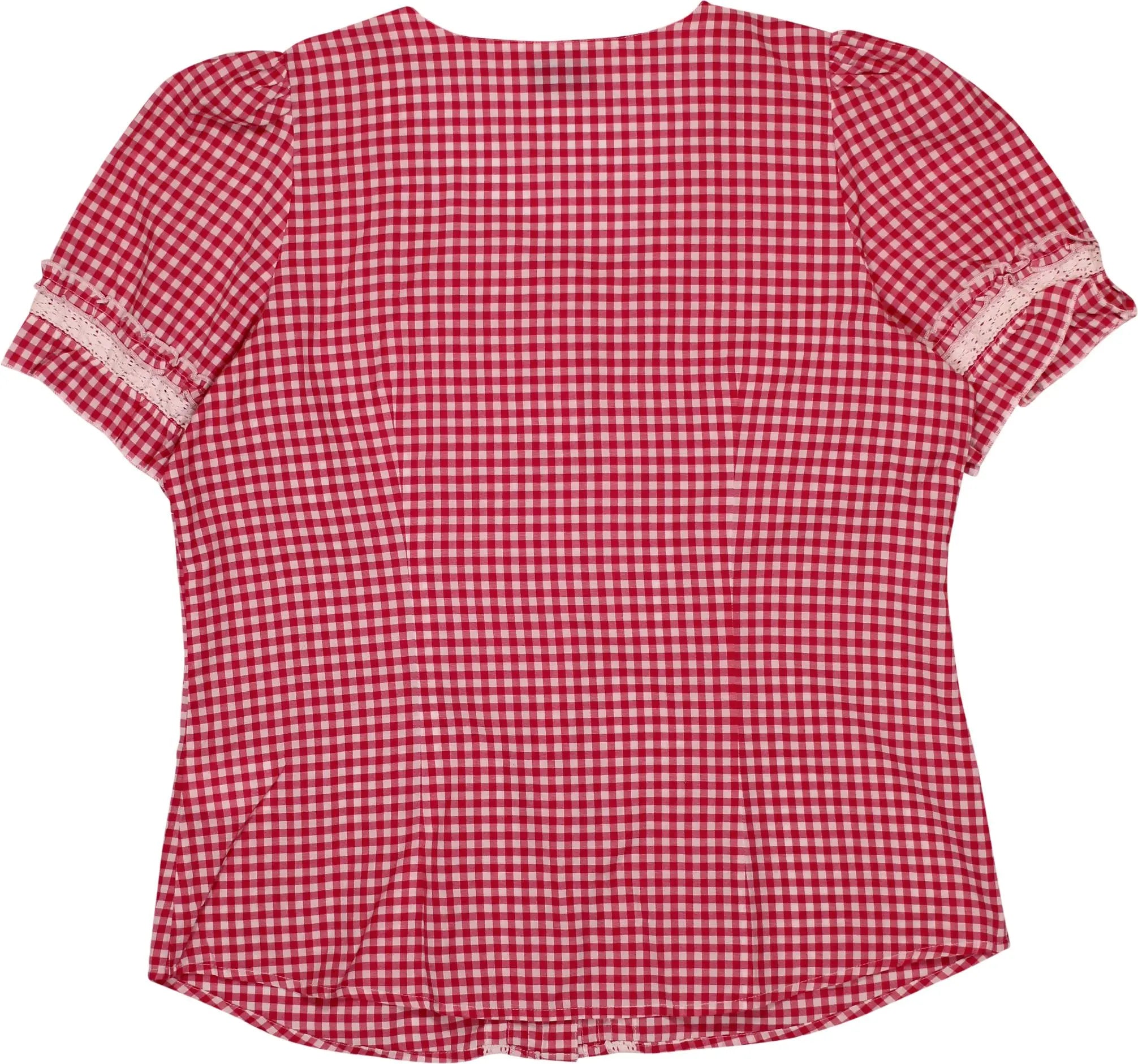 Laura Torelli - Checkered Dirndl Blouse- ThriftTale.com - Vintage and second handclothing
