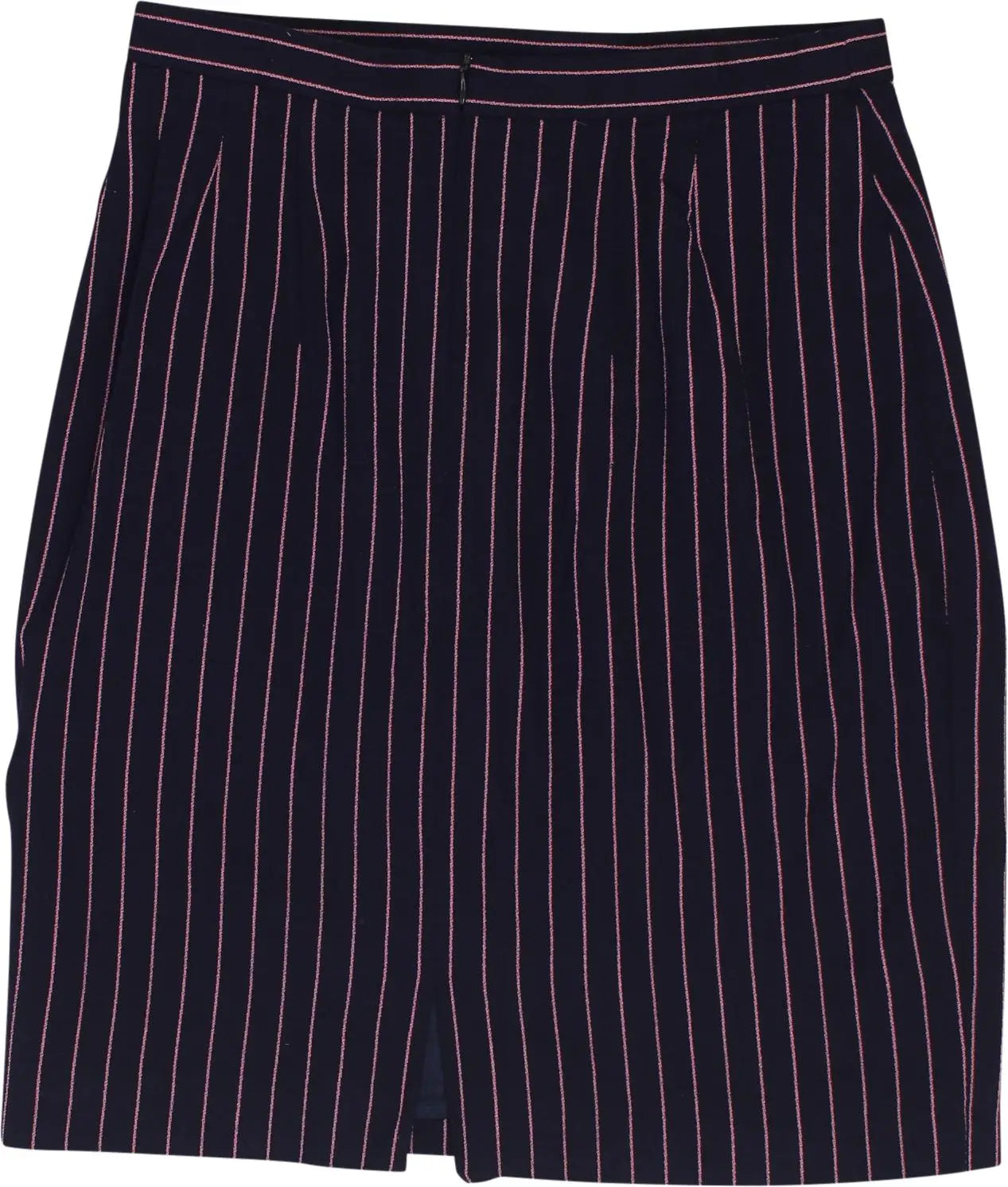 Laurel - Striped Wool Skirt- ThriftTale.com - Vintage and second handclothing
