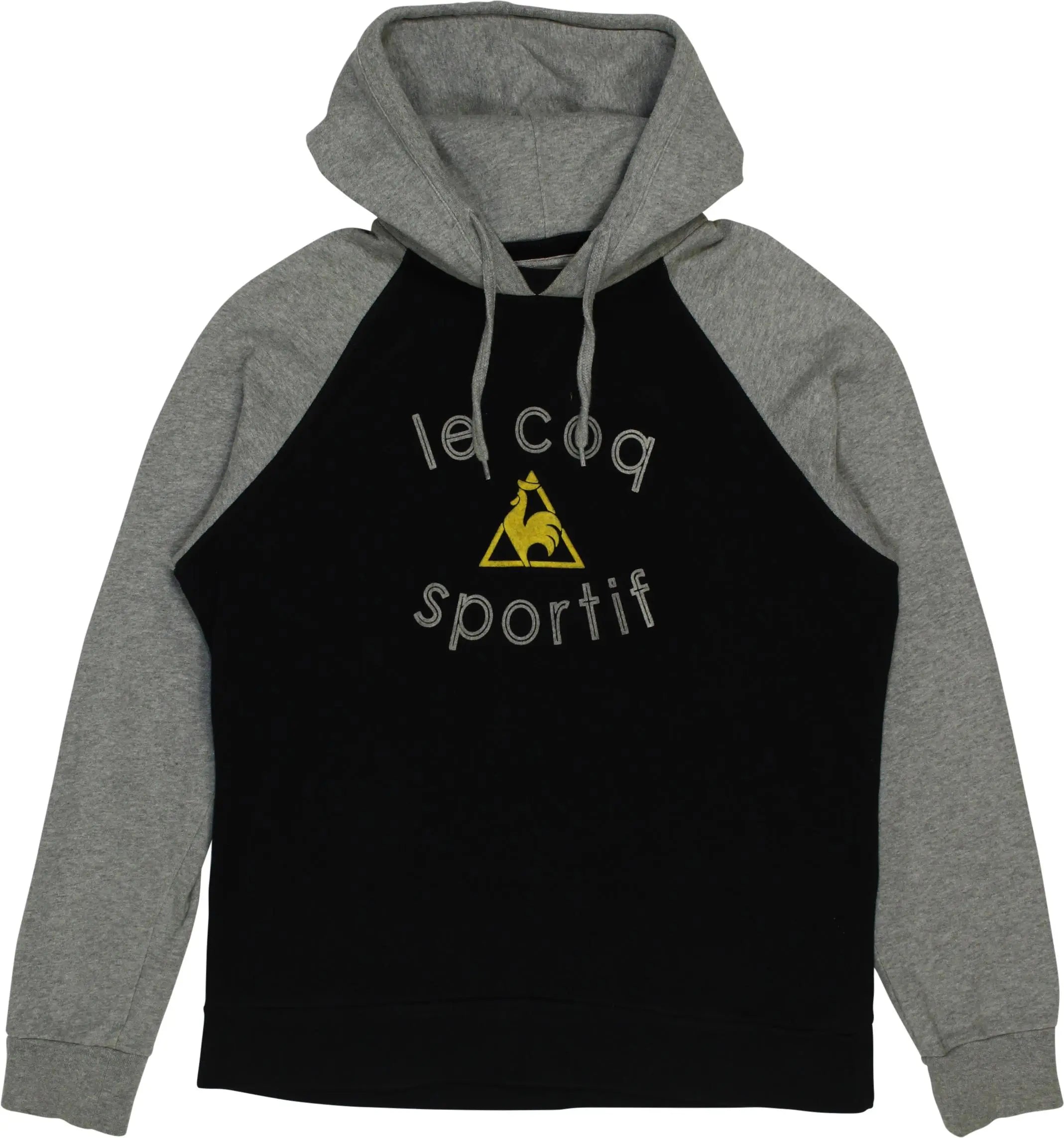 Le Coq Sportif - Black Hoodie by Le Coq Sportif- ThriftTale.com - Vintage and second handclothing