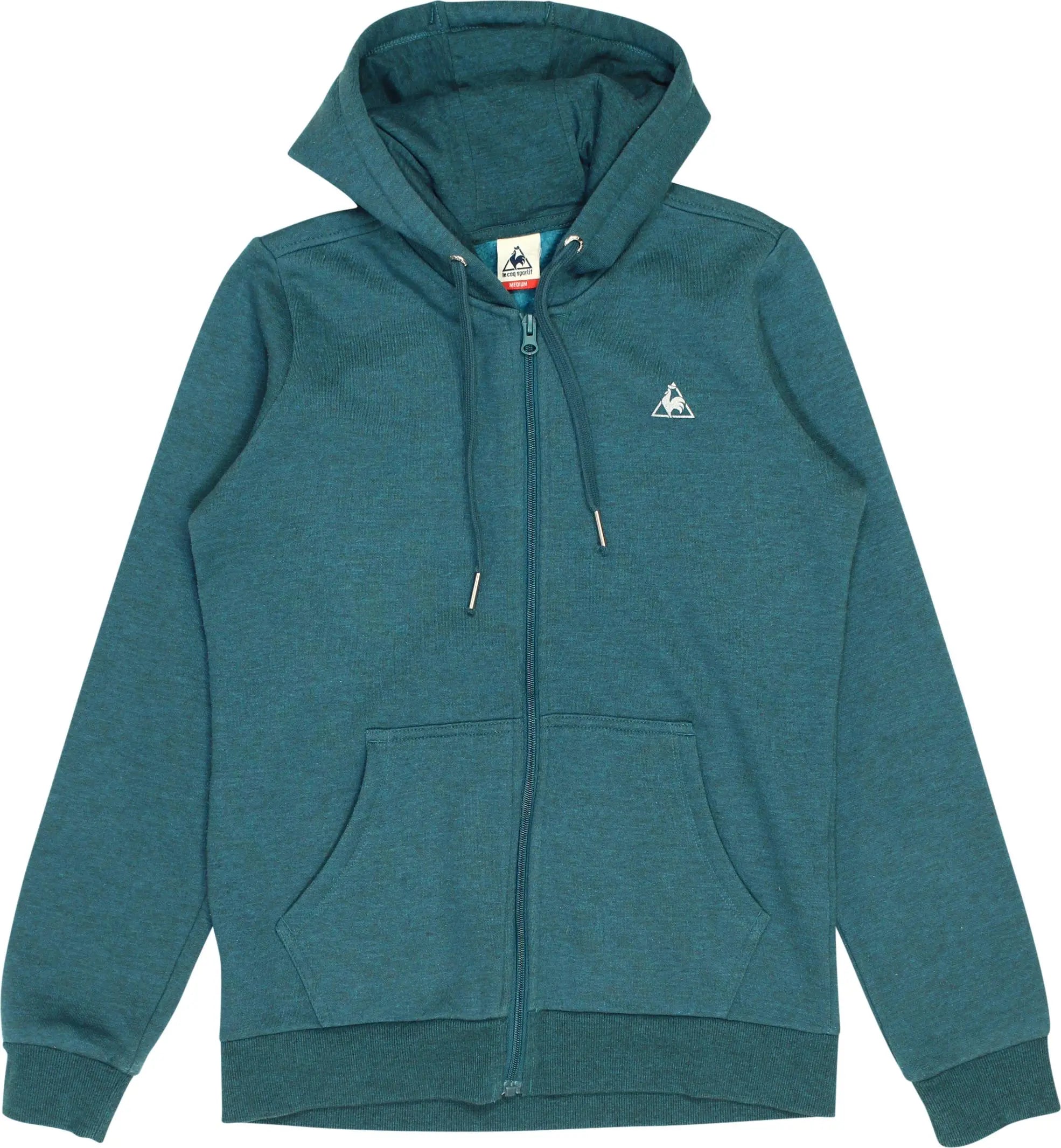 Le Coq Sportif - Blue Zip-up Hoodie by Le Coq Sportif- ThriftTale.com - Vintage and second handclothing