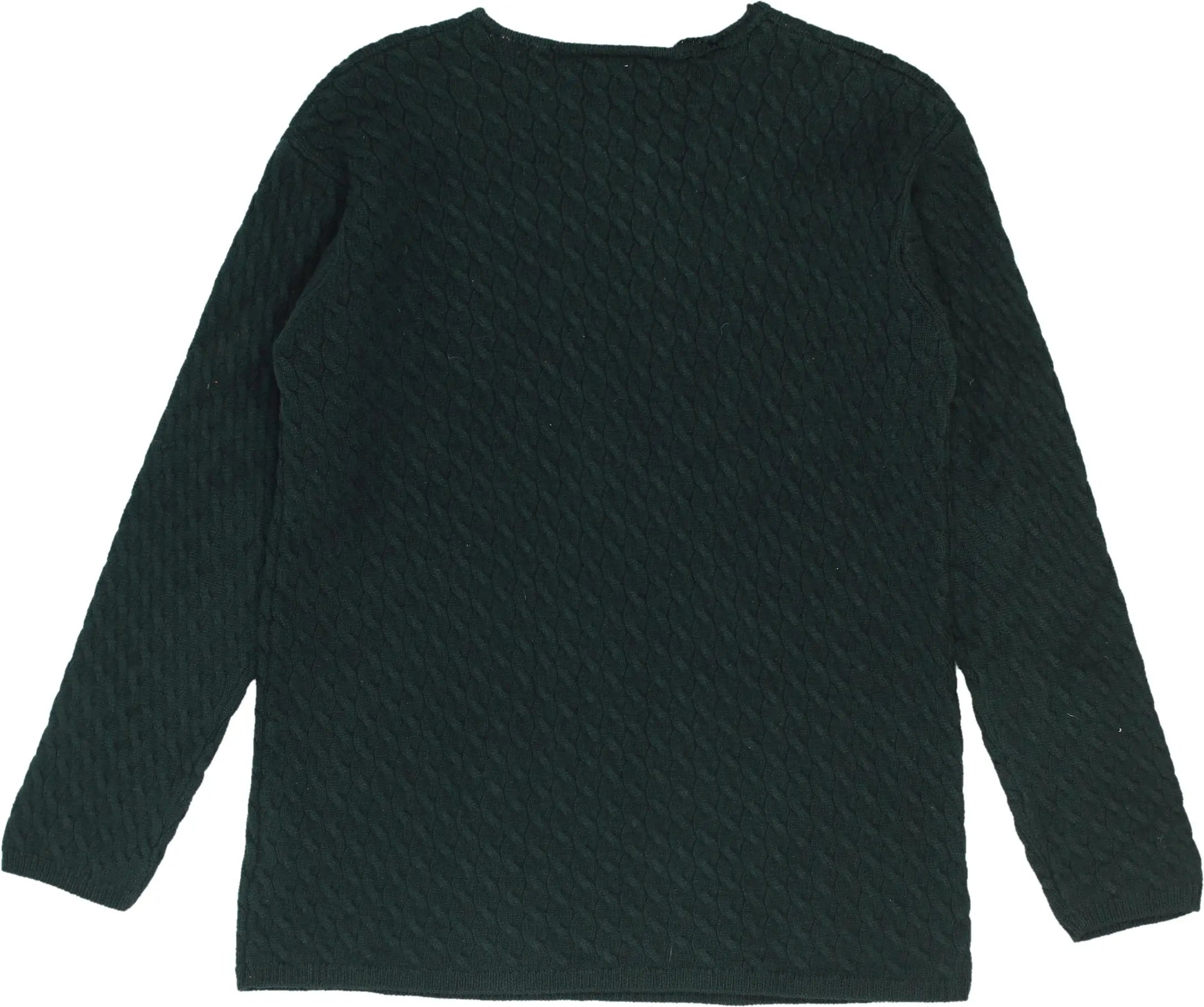 Lecomte - Green Jumper- ThriftTale.com - Vintage and second handclothing