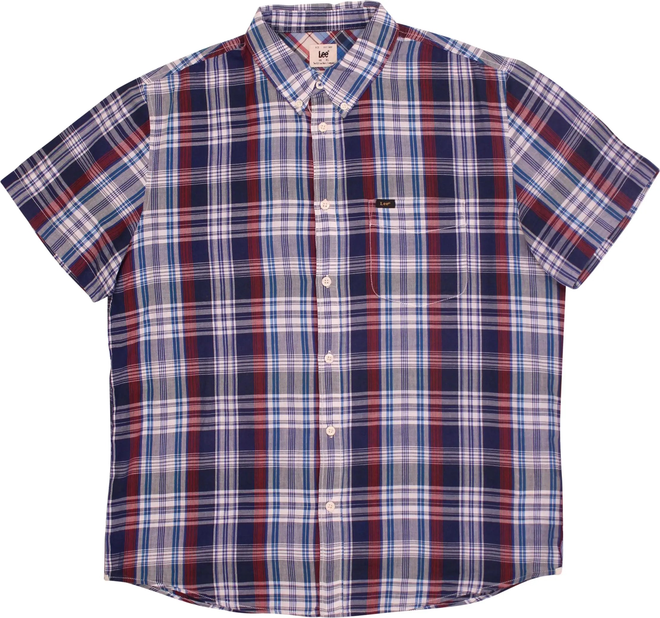 Lee - Checked Short Sleeve Shirt by Lee- ThriftTale.com - Vintage and second handclothing