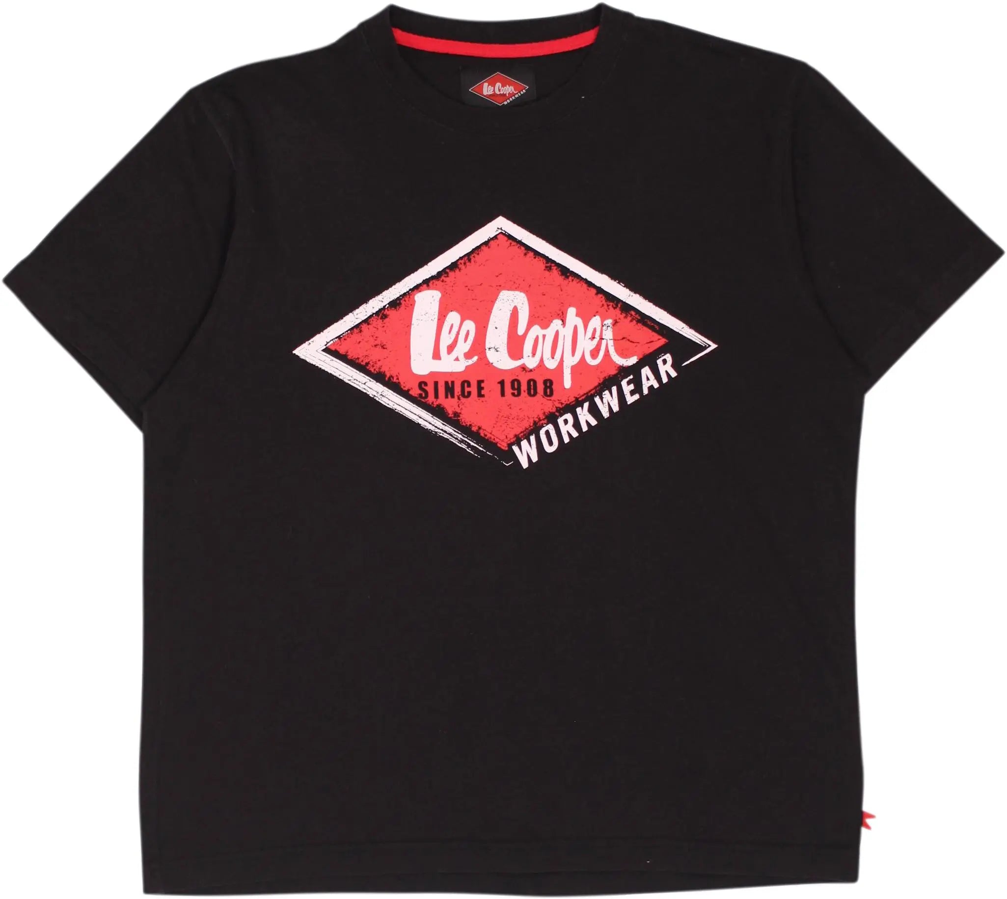 Lee Cooper - Black T-shirt by Lee Cooper- ThriftTale.com - Vintage and second handclothing