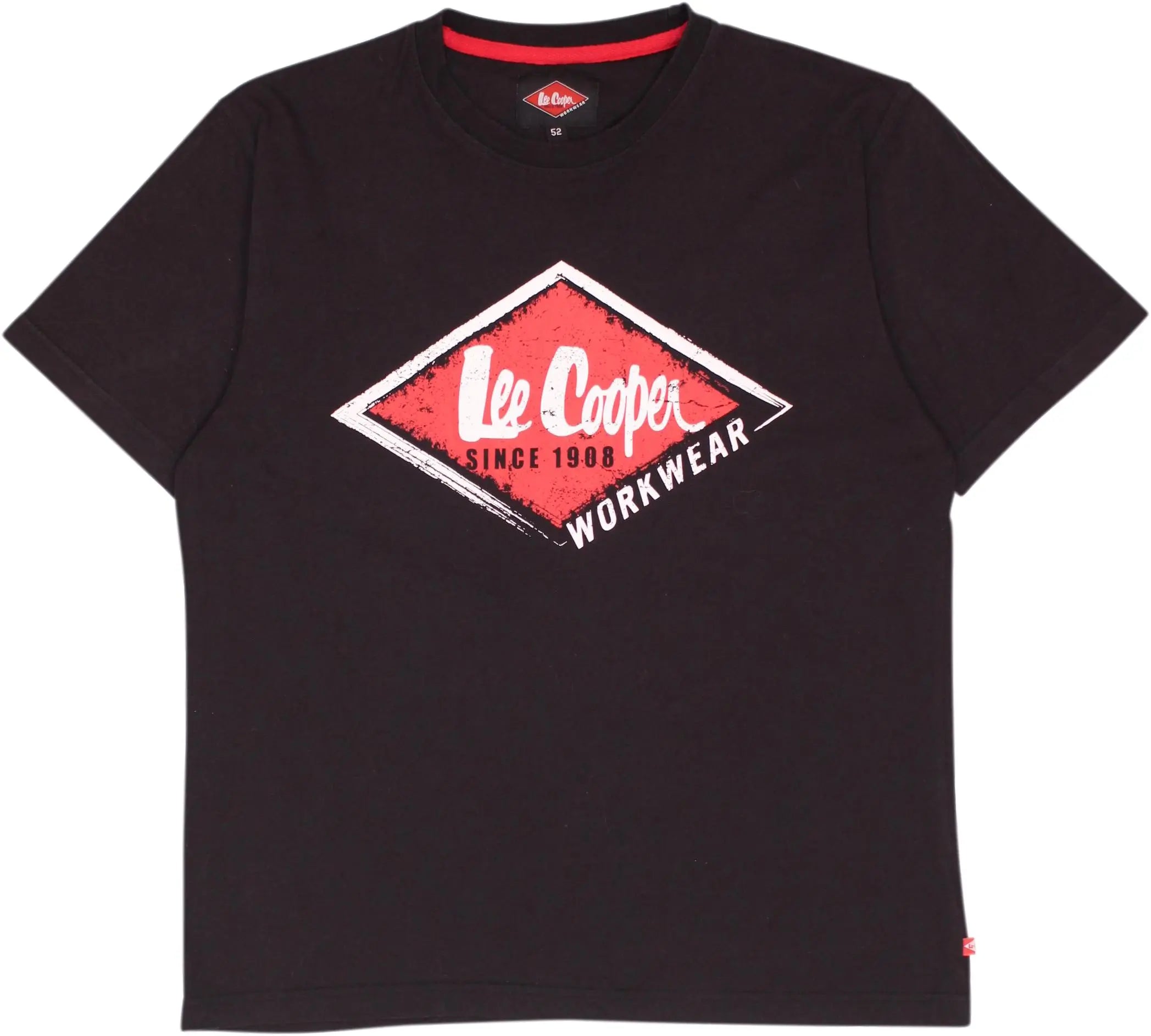 Lee Cooper - Black T-shirt by Lee Cooper- ThriftTale.com - Vintage and second handclothing