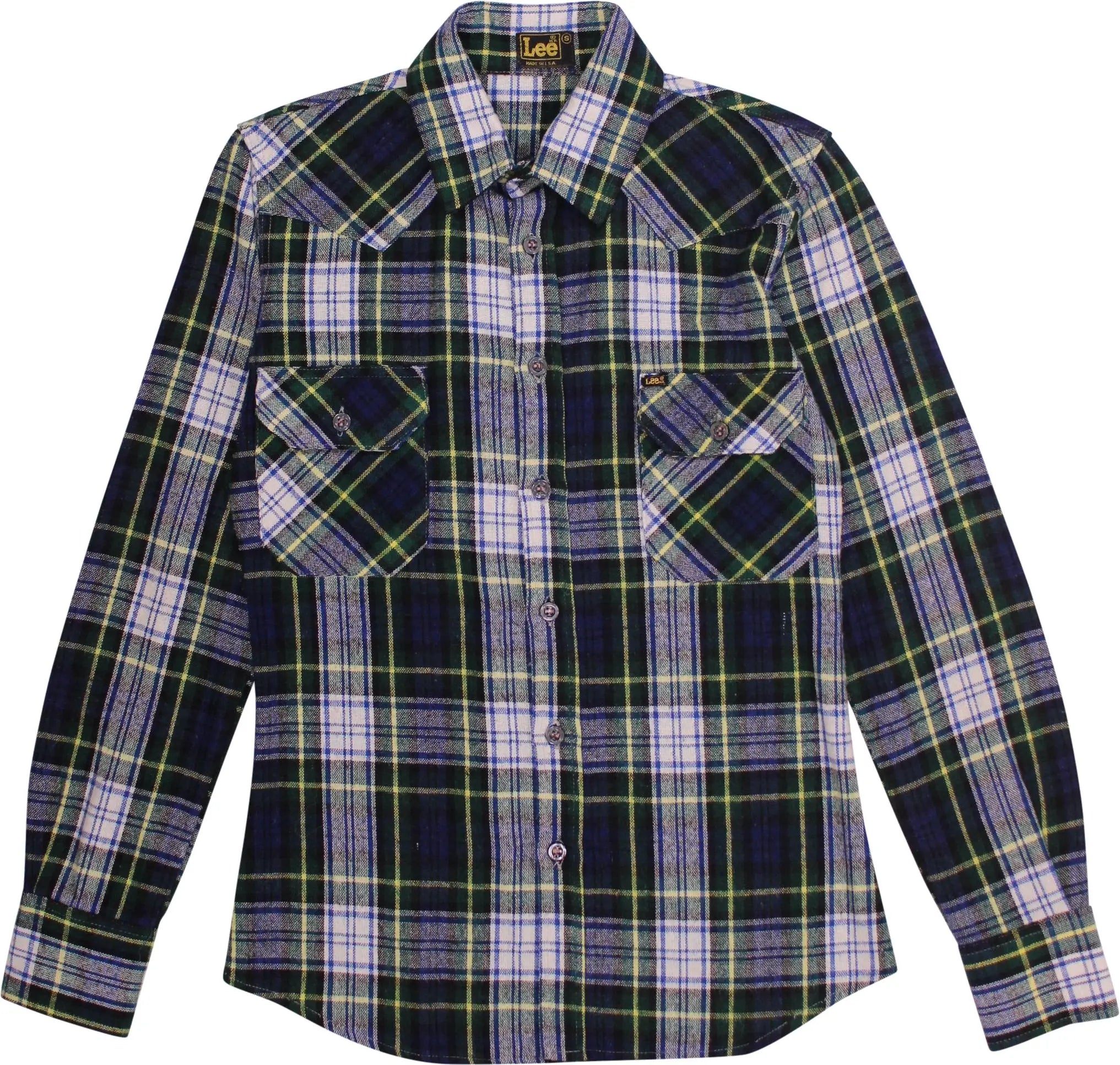 Lee - Slim Fit Flannel Checked Shirt by Lee- ThriftTale.com - Vintage and second handclothing