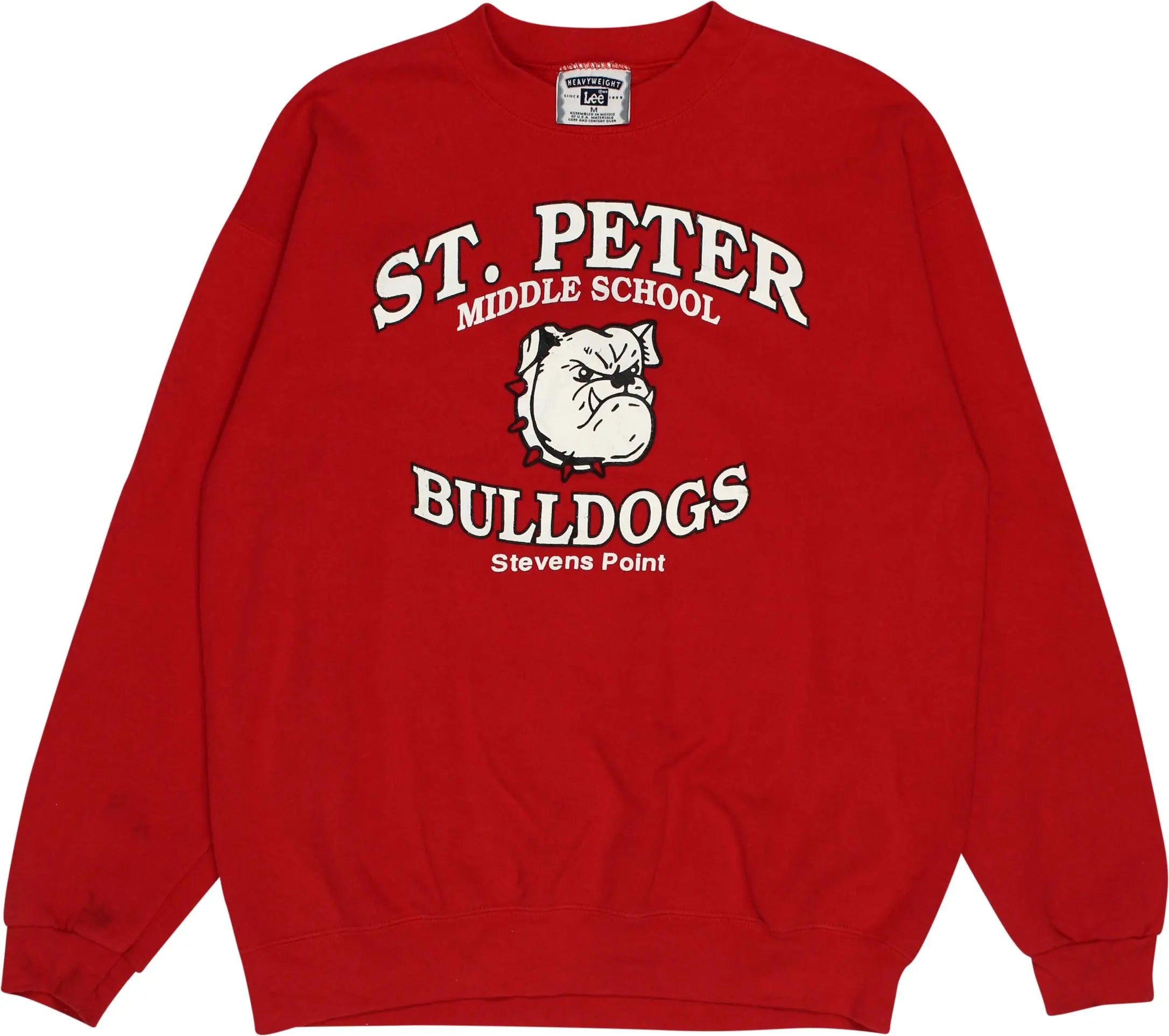 Lee - St. Peter Middle School Bulldogs Sweater- ThriftTale.com - Vintage and second handclothing