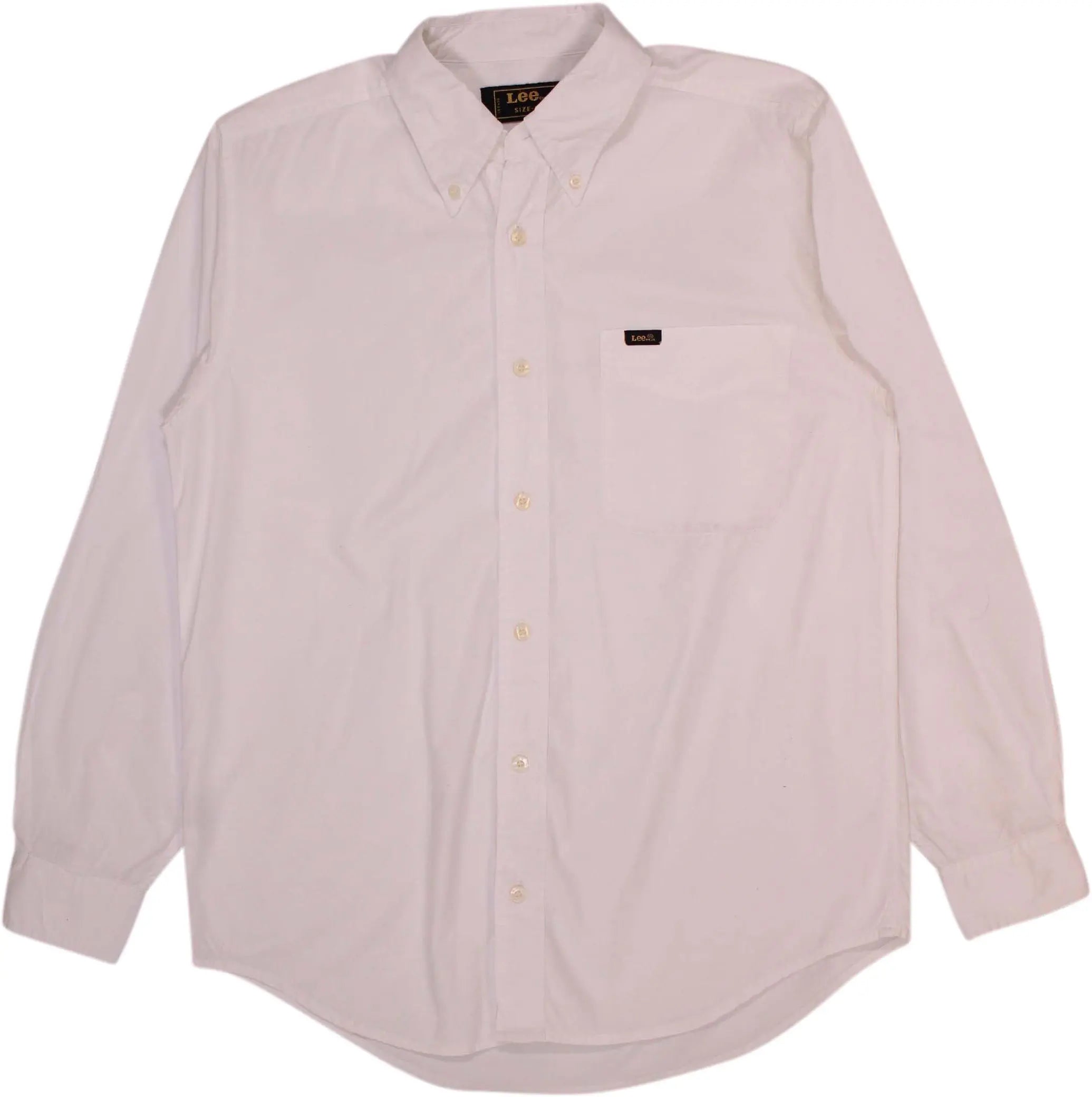 Lee - White Shirt by Lee- ThriftTale.com - Vintage and second handclothing