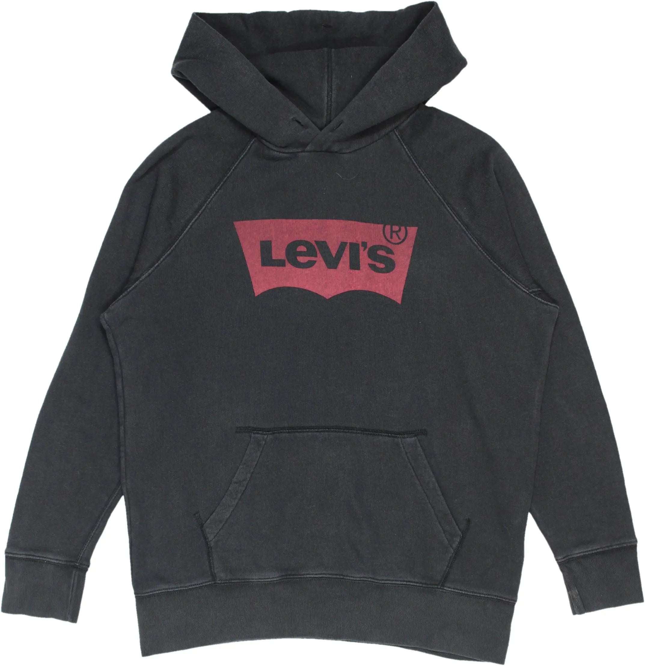 Levi's - Black Hoodie by Levi's- ThriftTale.com - Vintage and second handclothing