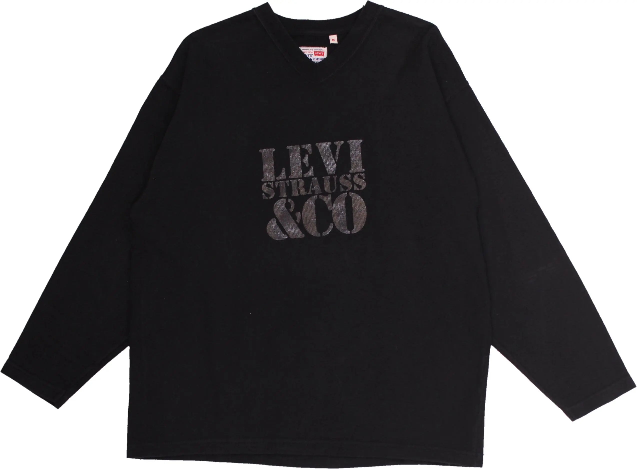 Levi's - Black Sweater by Levi's- ThriftTale.com - Vintage and second handclothing