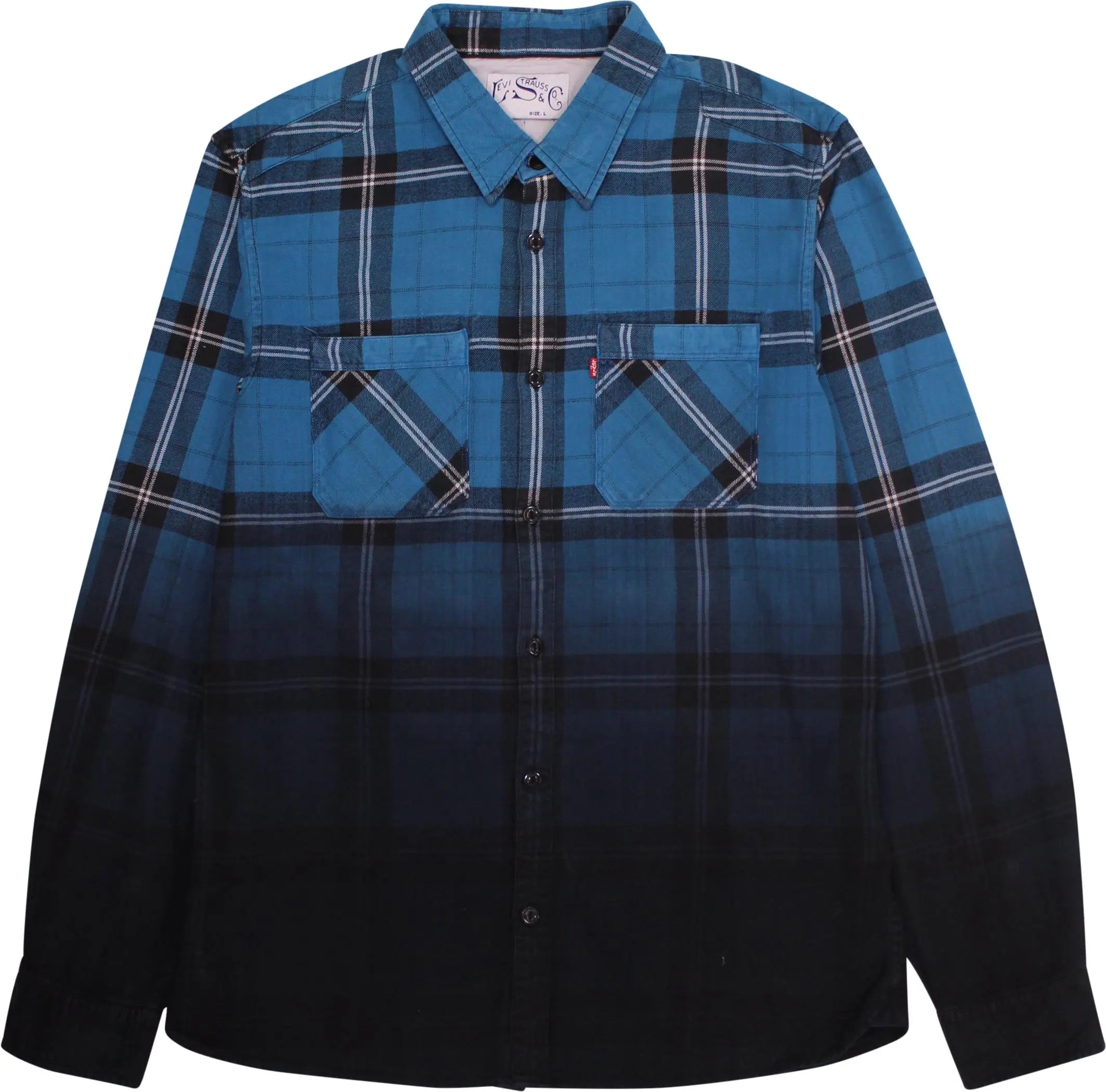 Blue Checked Shirt by Levi's ThriftTale