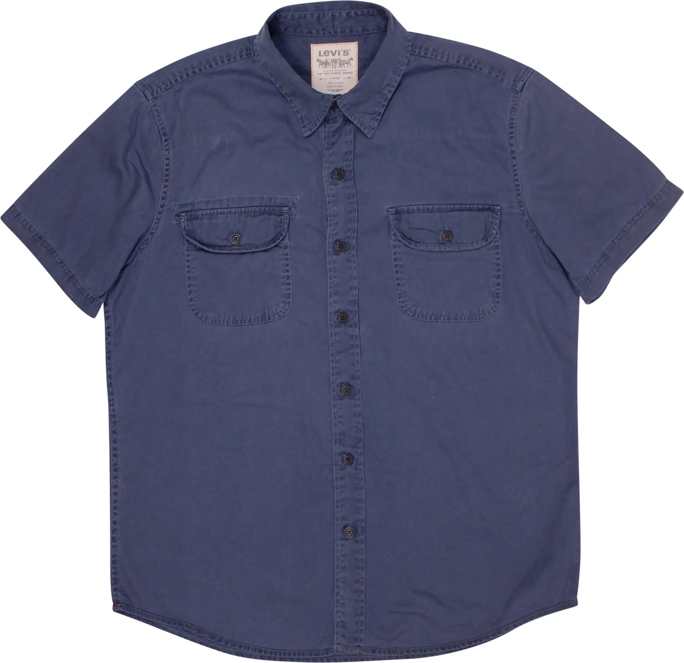 Levi's - Blue Short Sleeve Shirt by Levi's- ThriftTale.com - Vintage and second handclothing