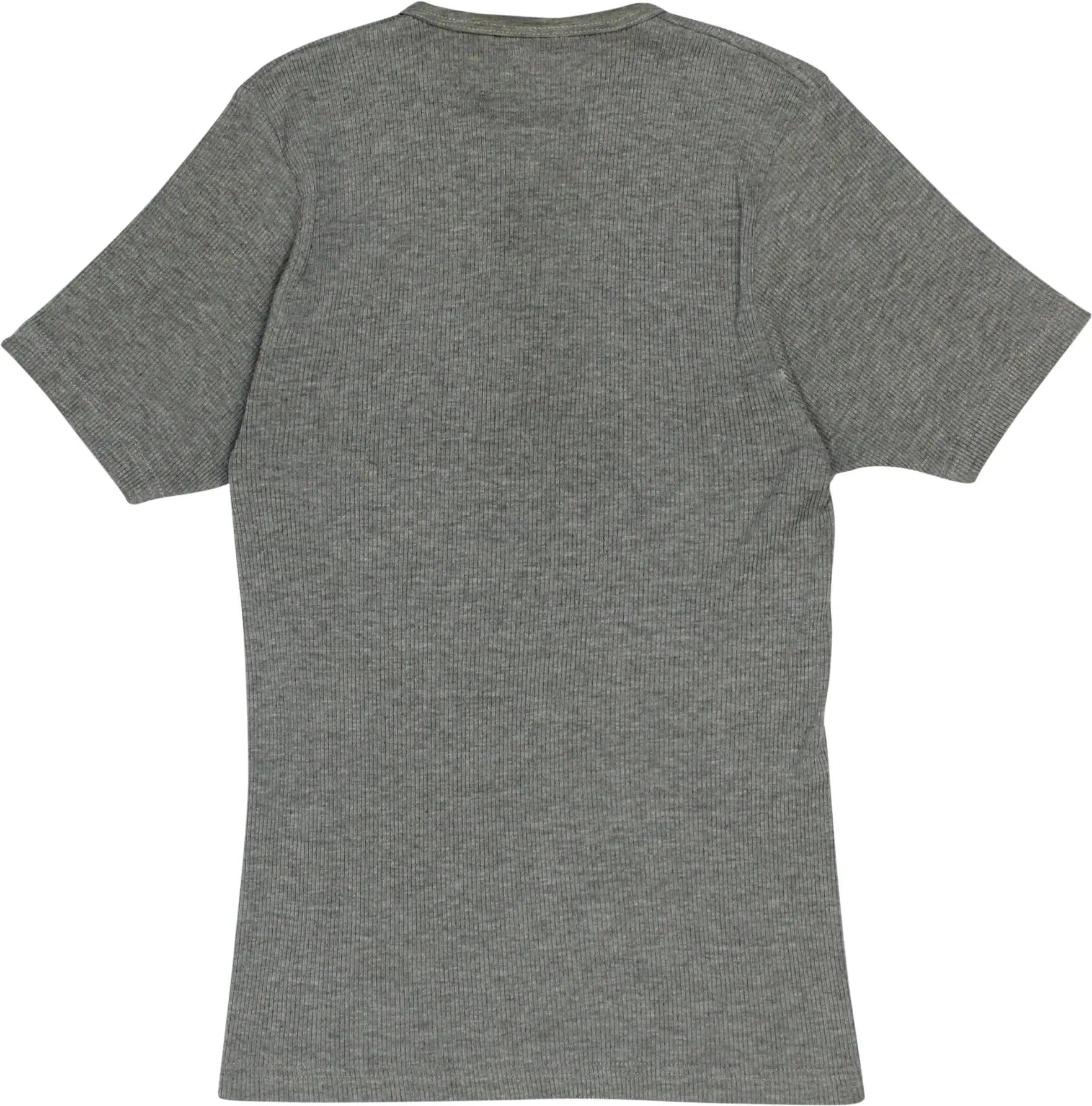 Levi's - Grey Ribbed T-shirt by Levi's- ThriftTale.com - Vintage and second handclothing