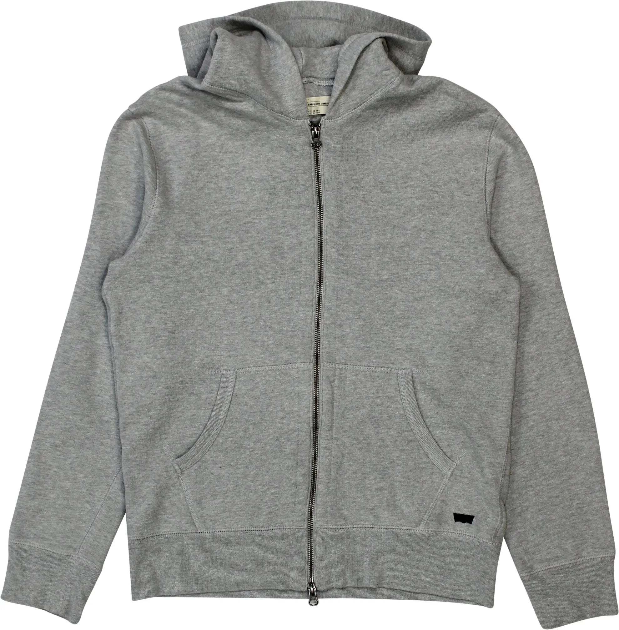 Levi's - Grey Zip Up Hoodie by Levi's- ThriftTale.com - Vintage and second handclothing