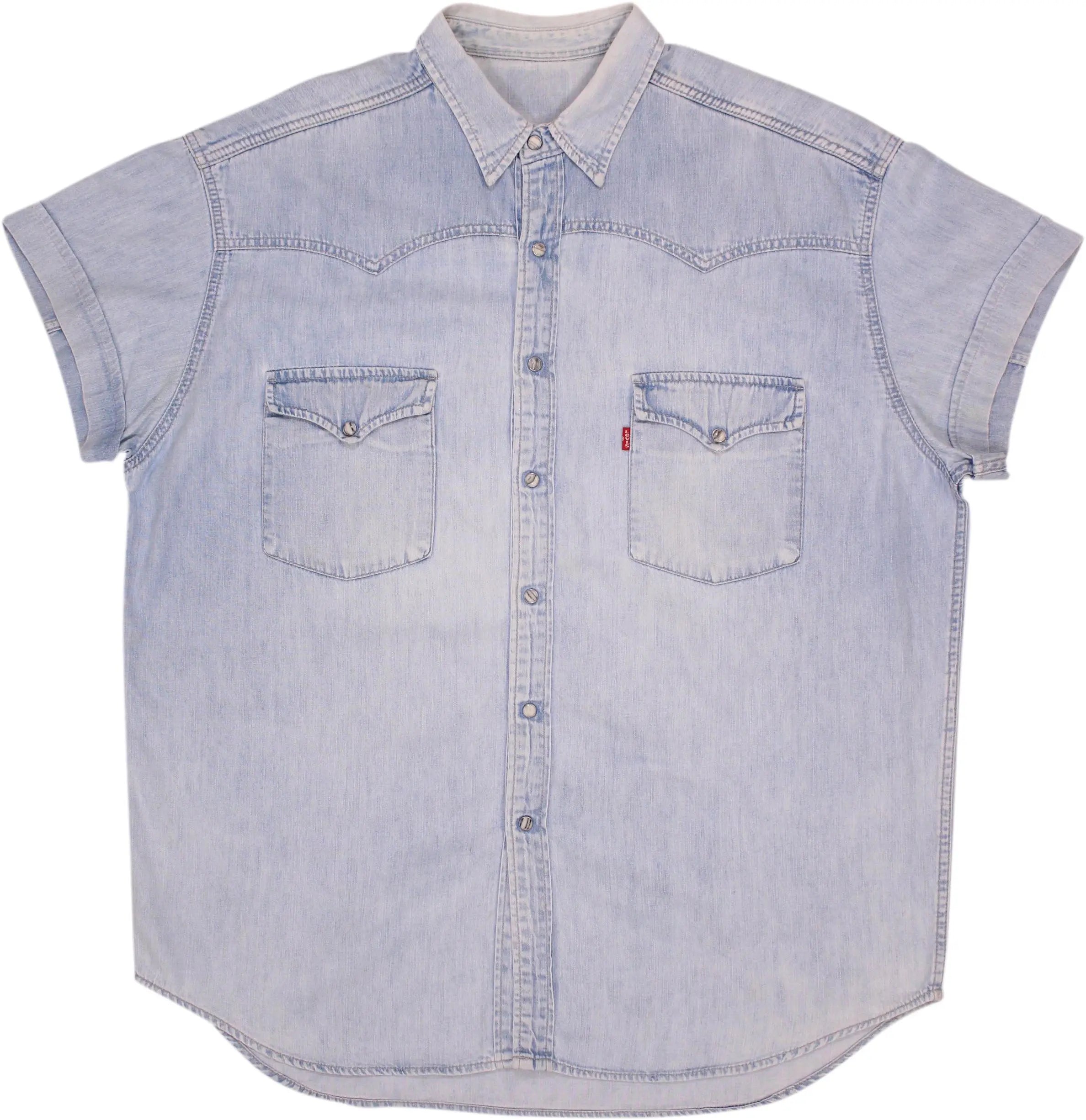 Levi's - Levi's Denim Short Sleeve Shirt- ThriftTale.com - Vintage and second handclothing