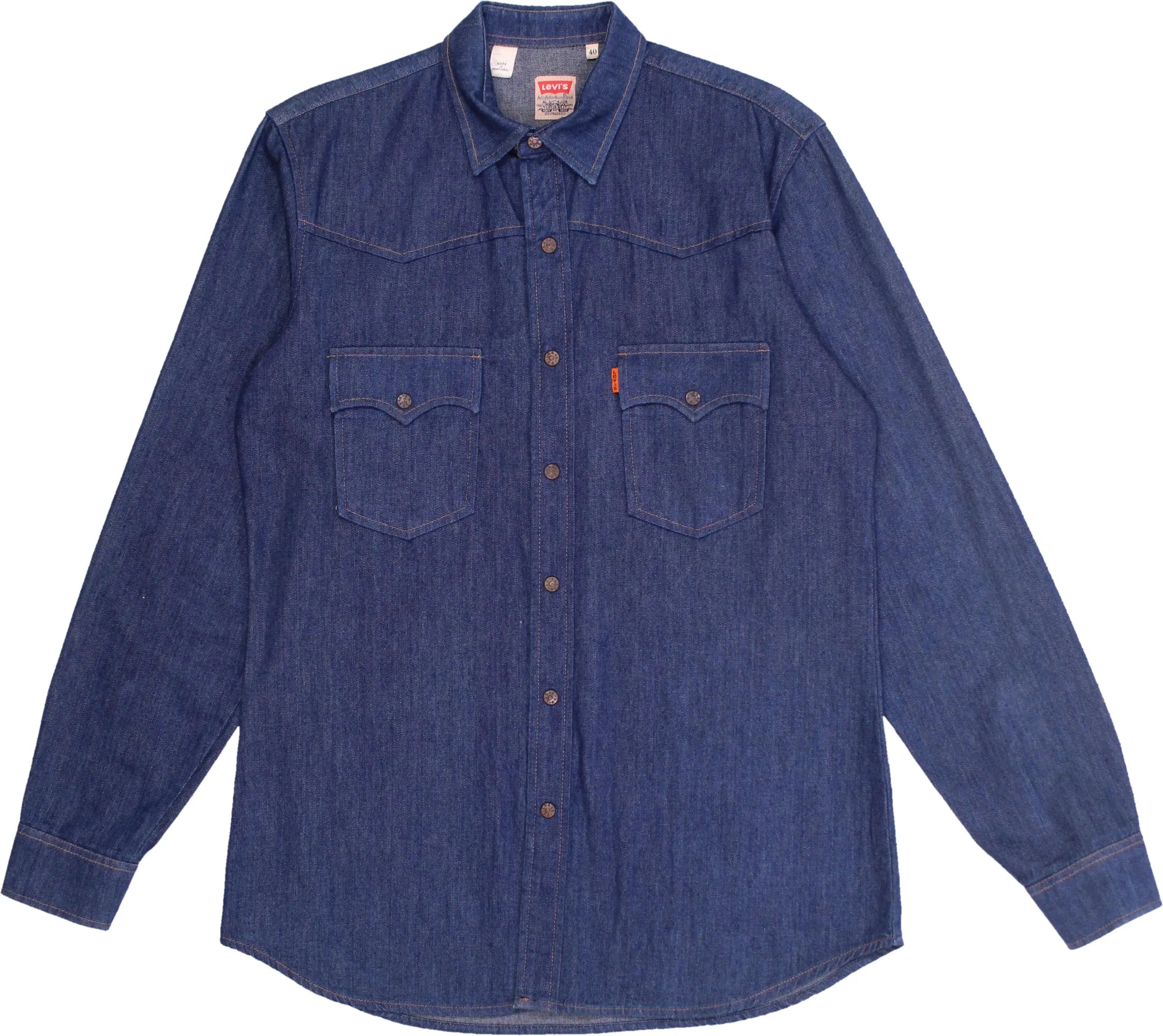 Levi's - Orange Tab Denim Shirt by Levi's- ThriftTale.com - Vintage and second handclothing