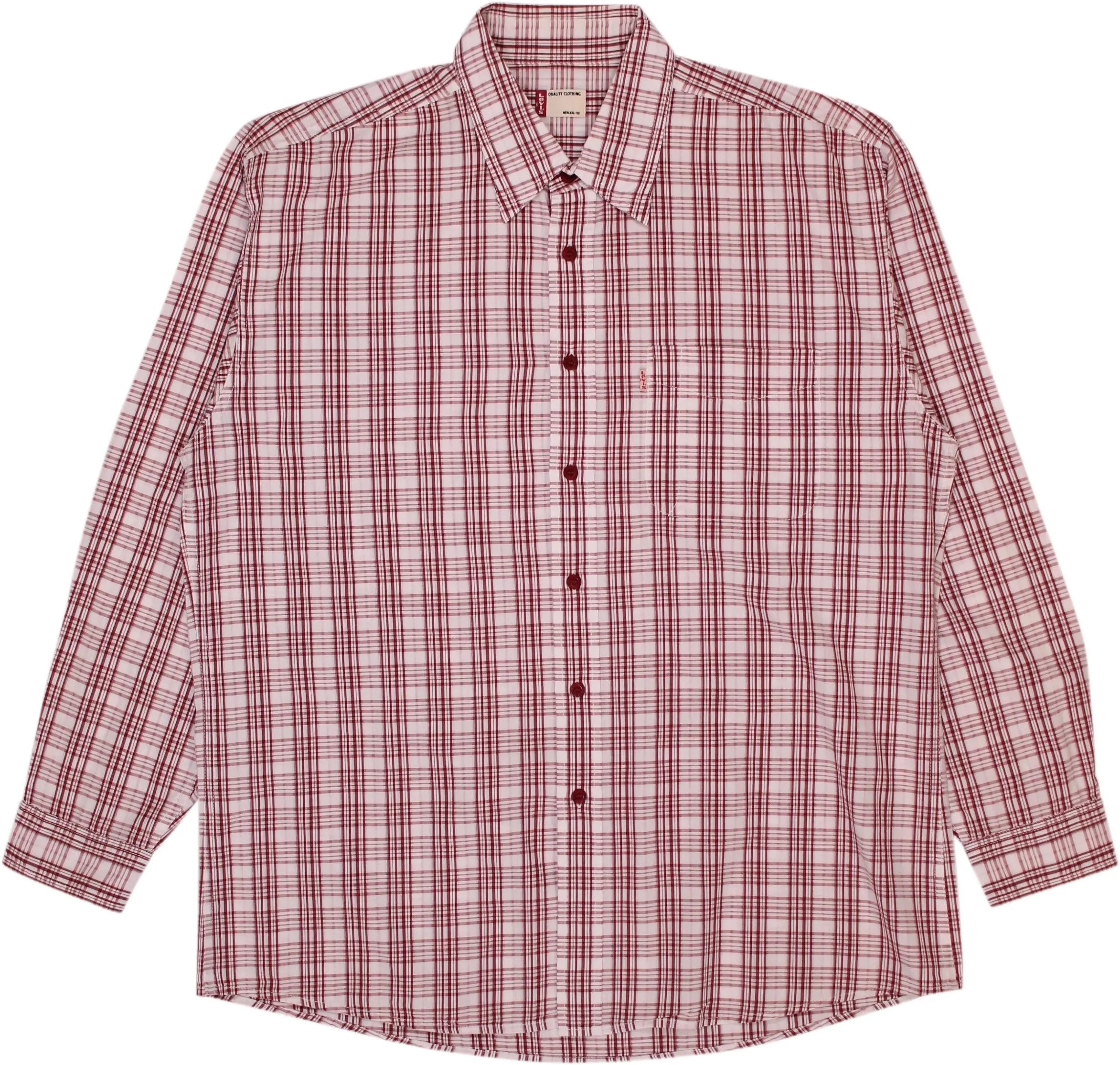 Levi's - Red Checked Shirt by Levi's- ThriftTale.com - Vintage and second handclothing