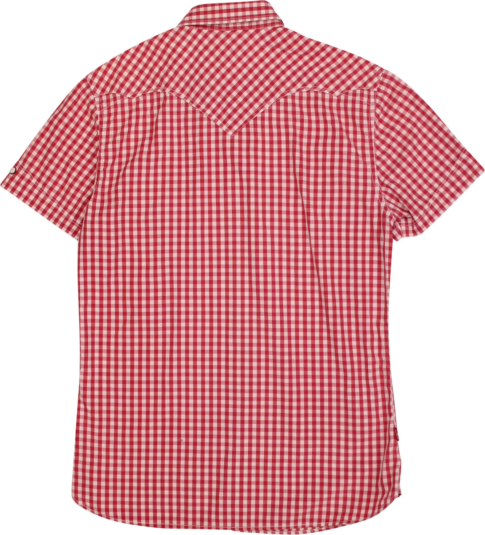 Levi's - Red Checked Short Sleeve Shirt by Levi's- ThriftTale.com - Vintage and second handclothing