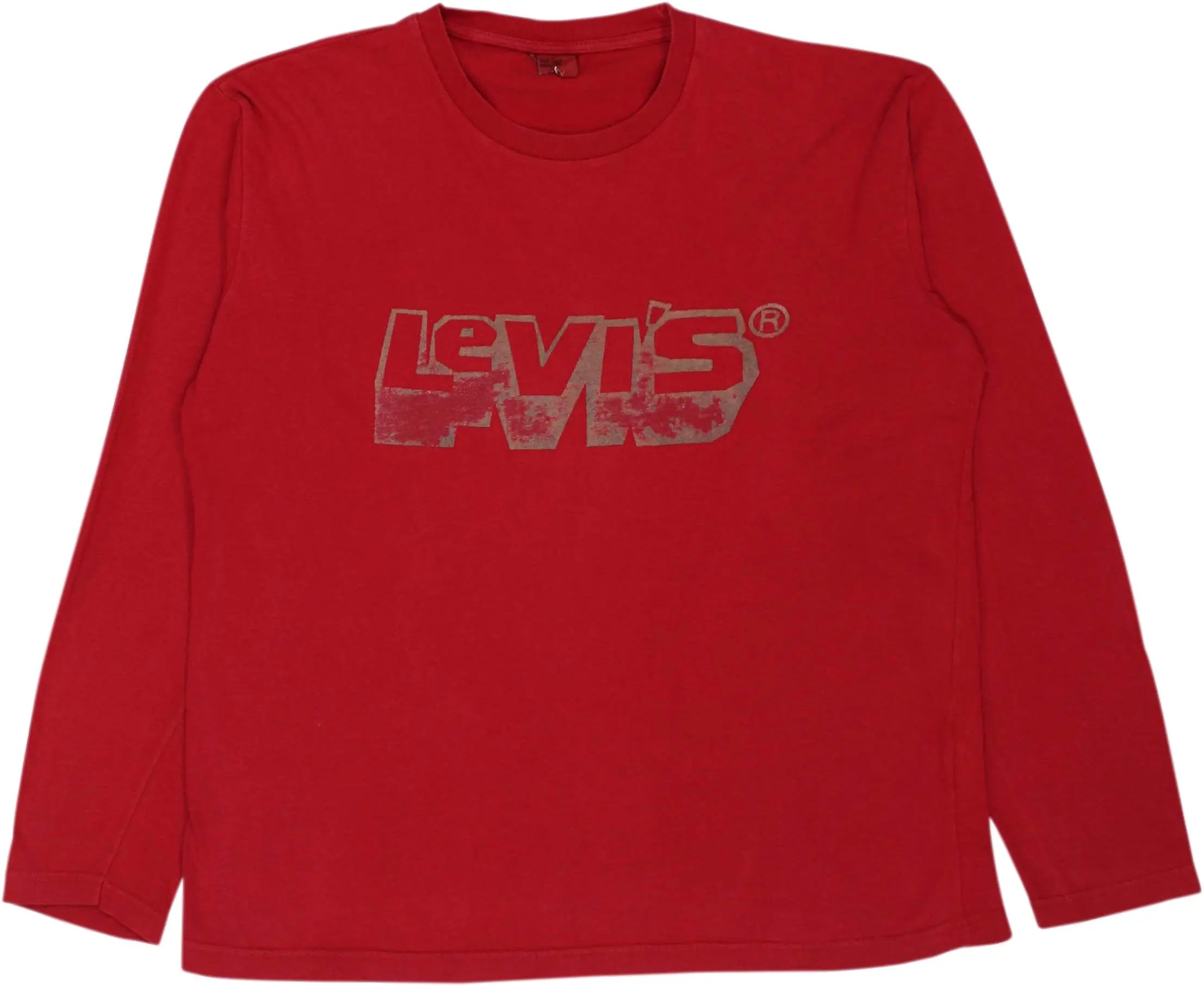 Levi's - Red Long Sleeve T-shirt by Levi's- ThriftTale.com - Vintage and second handclothing
