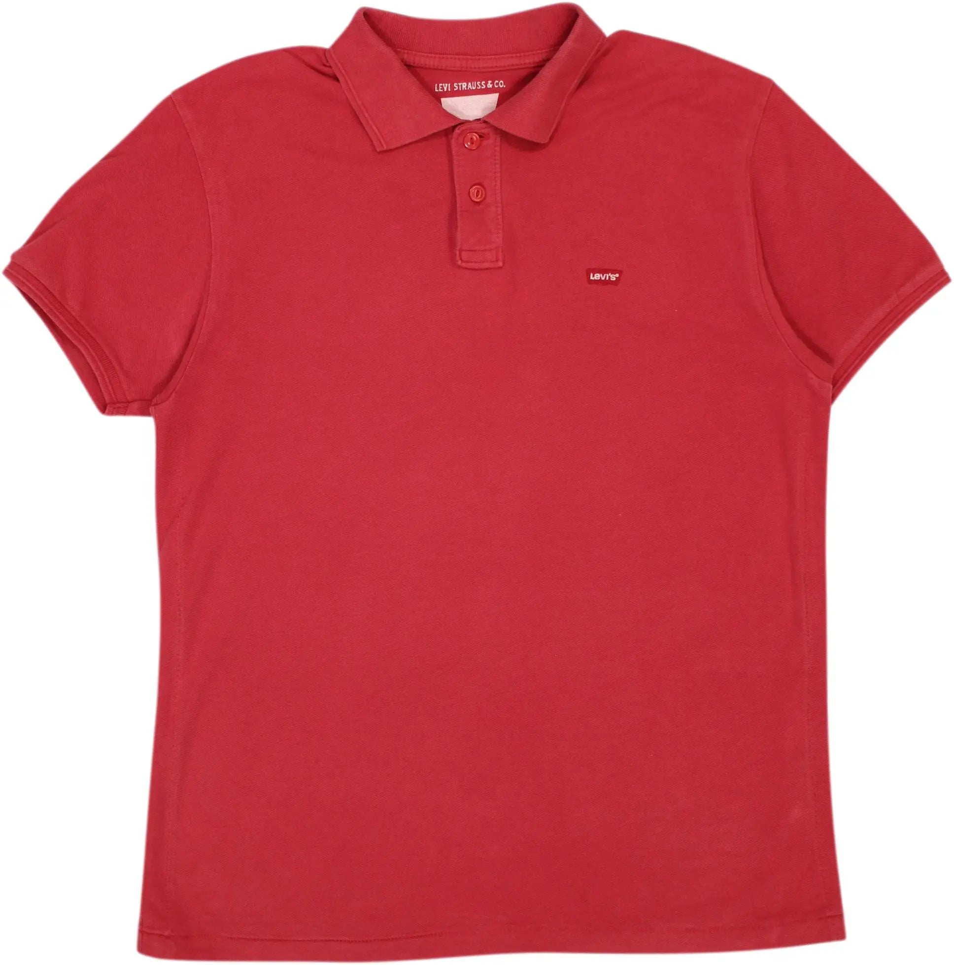 Levi's - Red Polo Shirt by Levi's- ThriftTale.com - Vintage and second handclothing