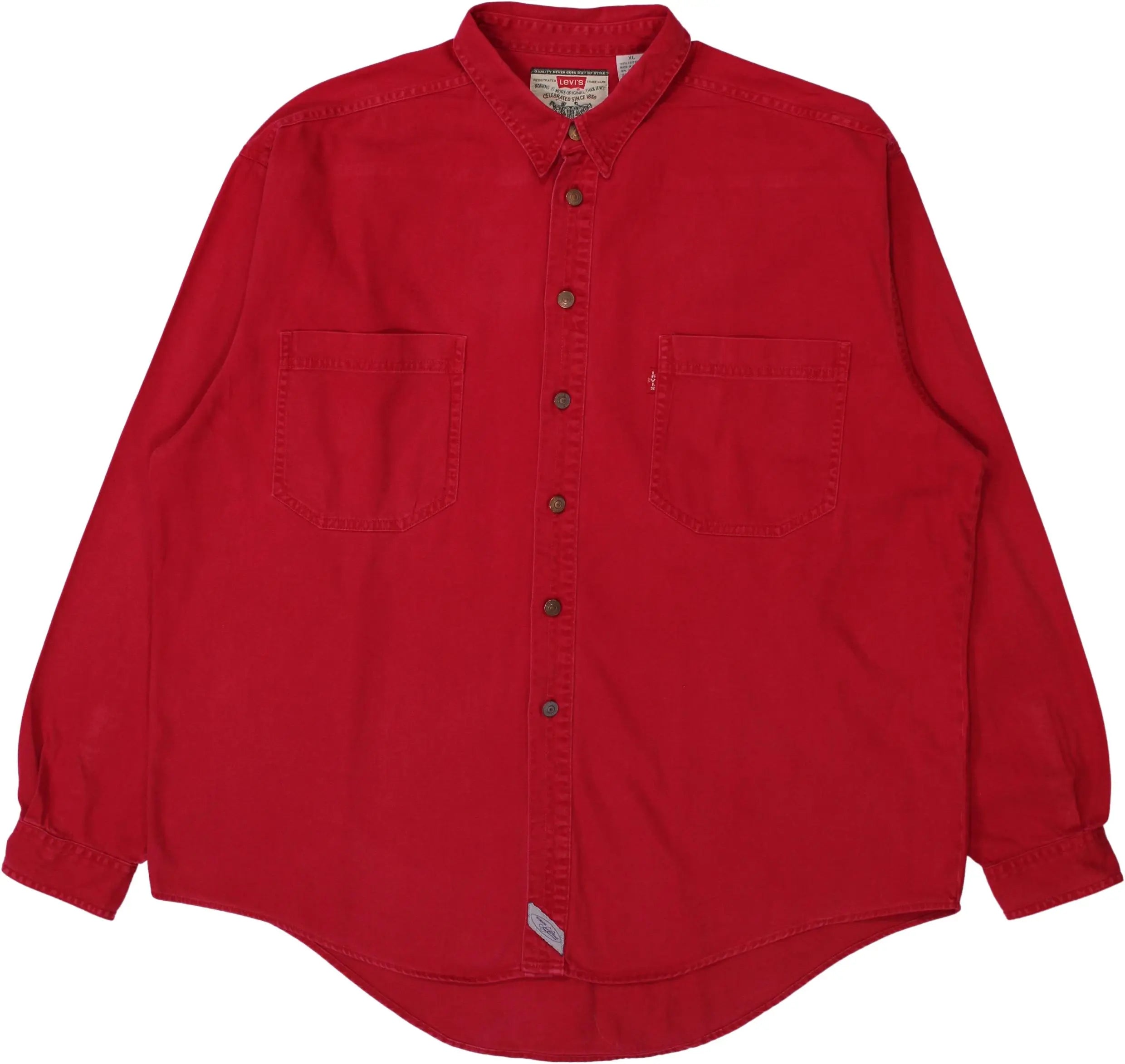 Levi's - Red Shirt by Levi's- ThriftTale.com - Vintage and second handclothing