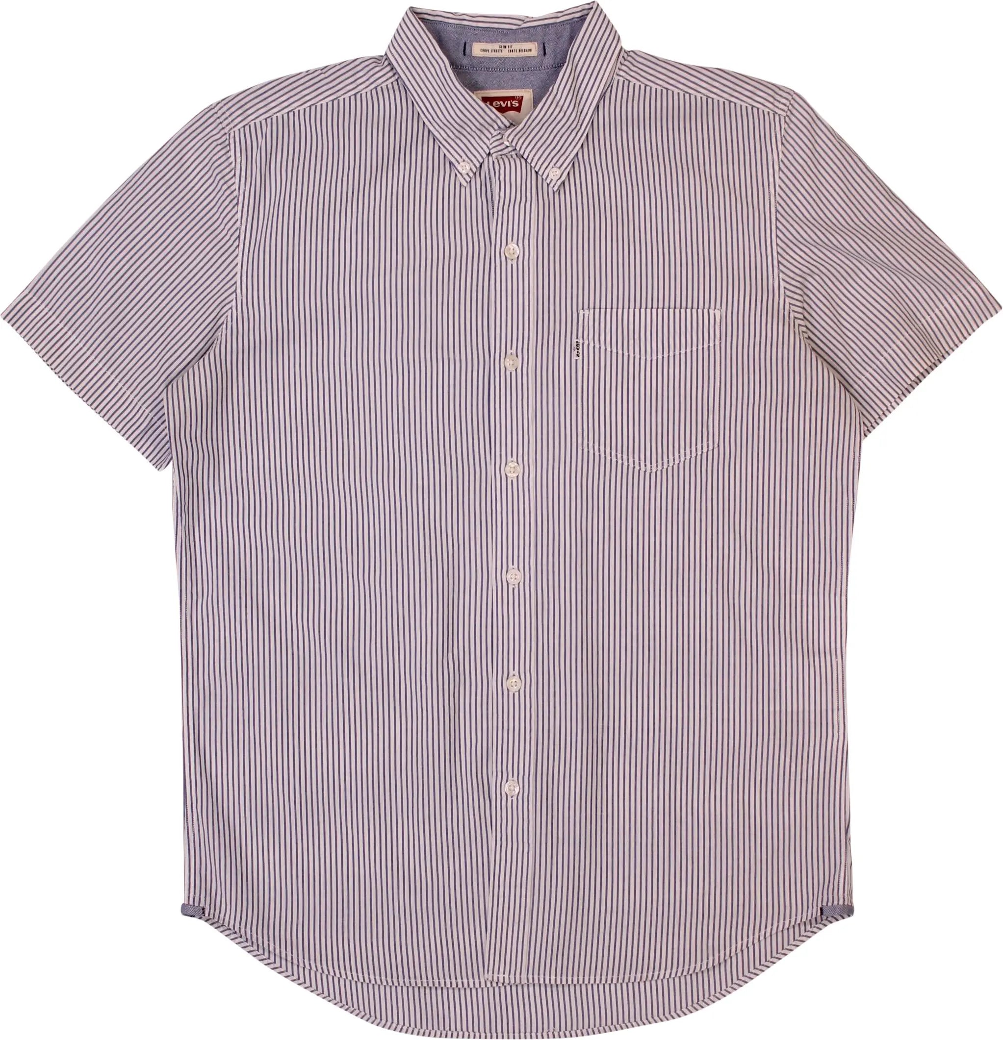 Levi's - Slim Fit Striped Short Sleeve Shirt by Levi's- ThriftTale.com - Vintage and second handclothing