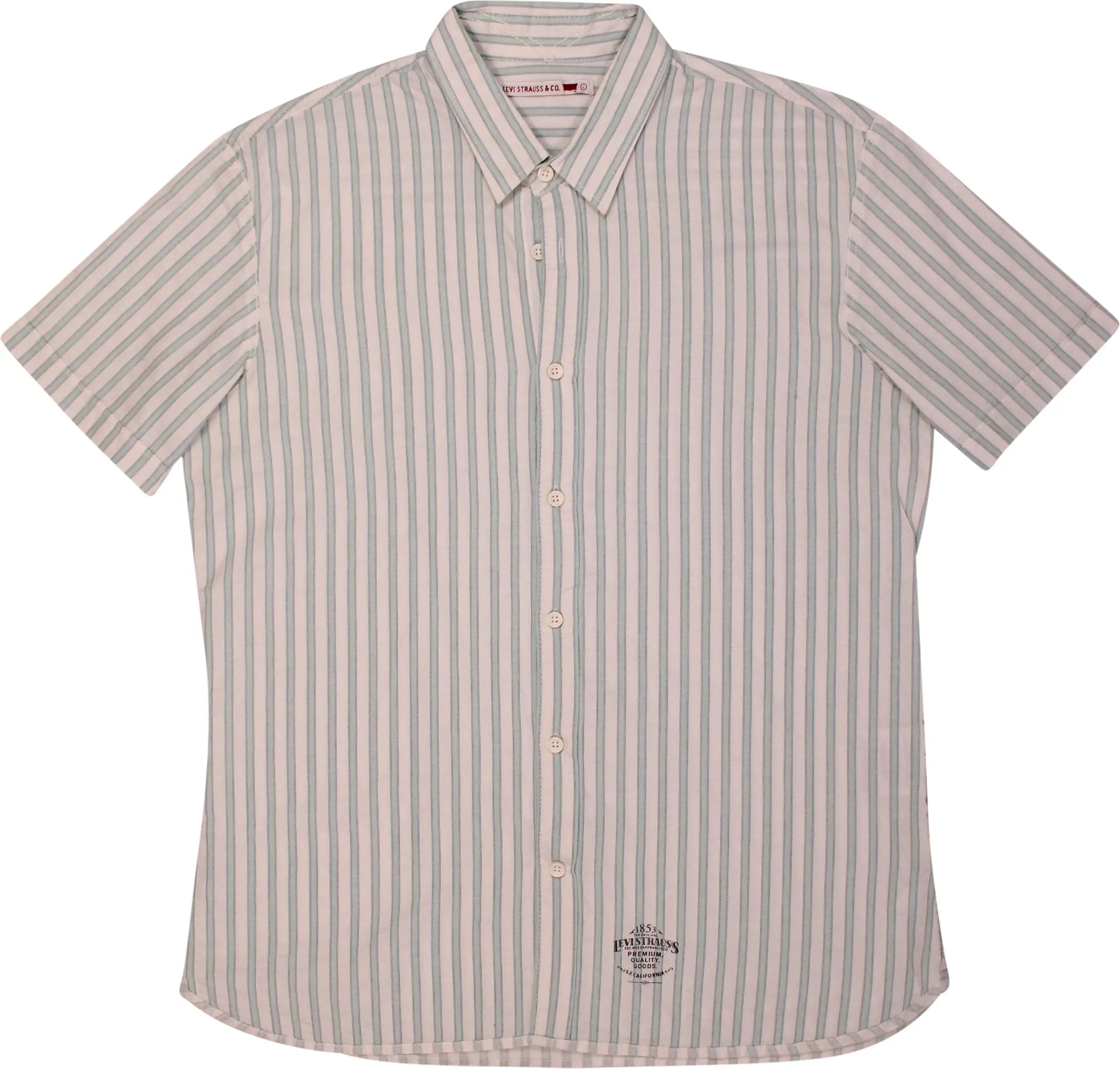 Levi's - Striped Short Sleeve Shirt by Levi's- ThriftTale.com - Vintage and second handclothing