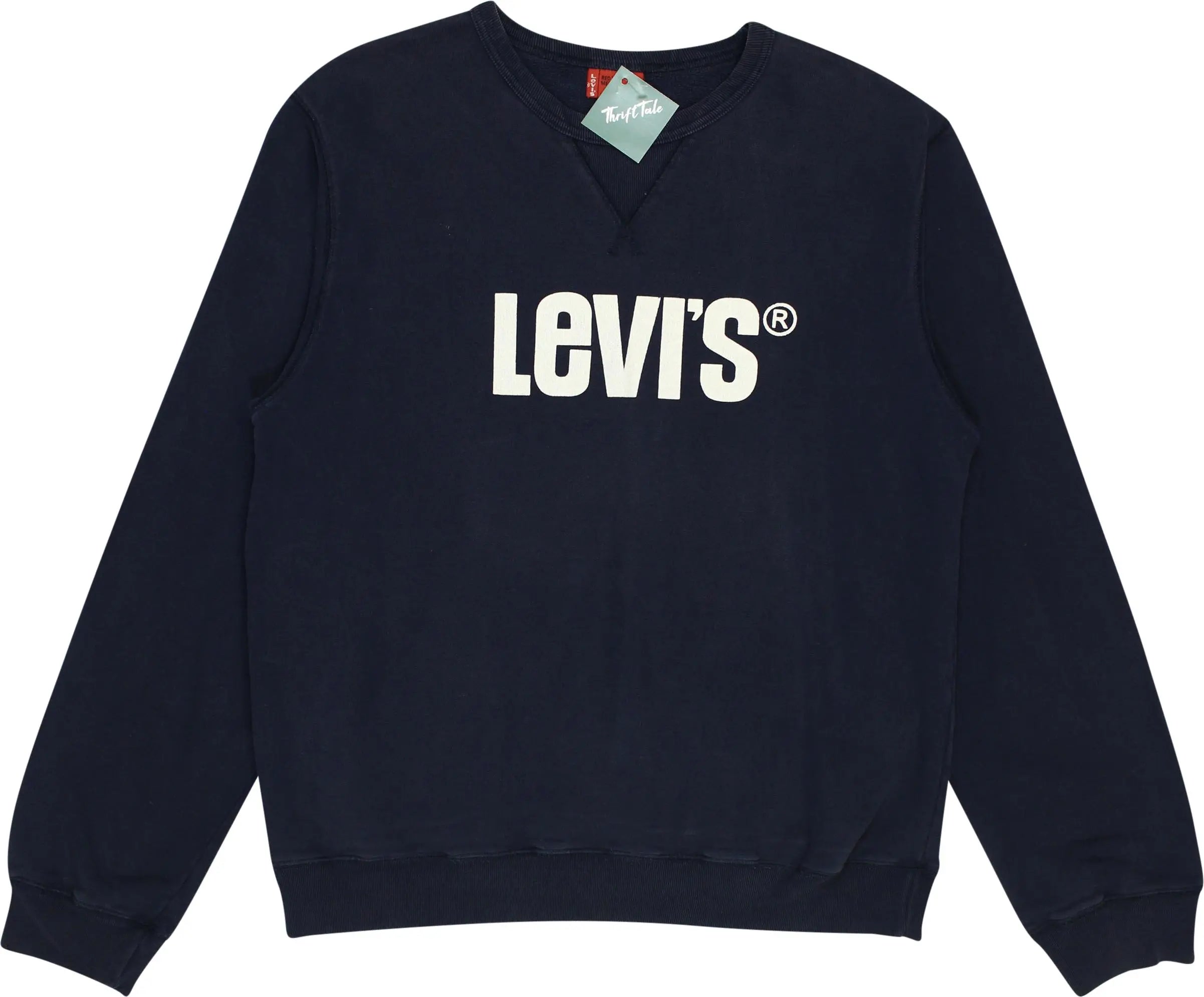 Levi's - Vintage Levi's Red Tab Big Logo Sweatshirt Jumper- ThriftTale.com - Vintage and second handclothing