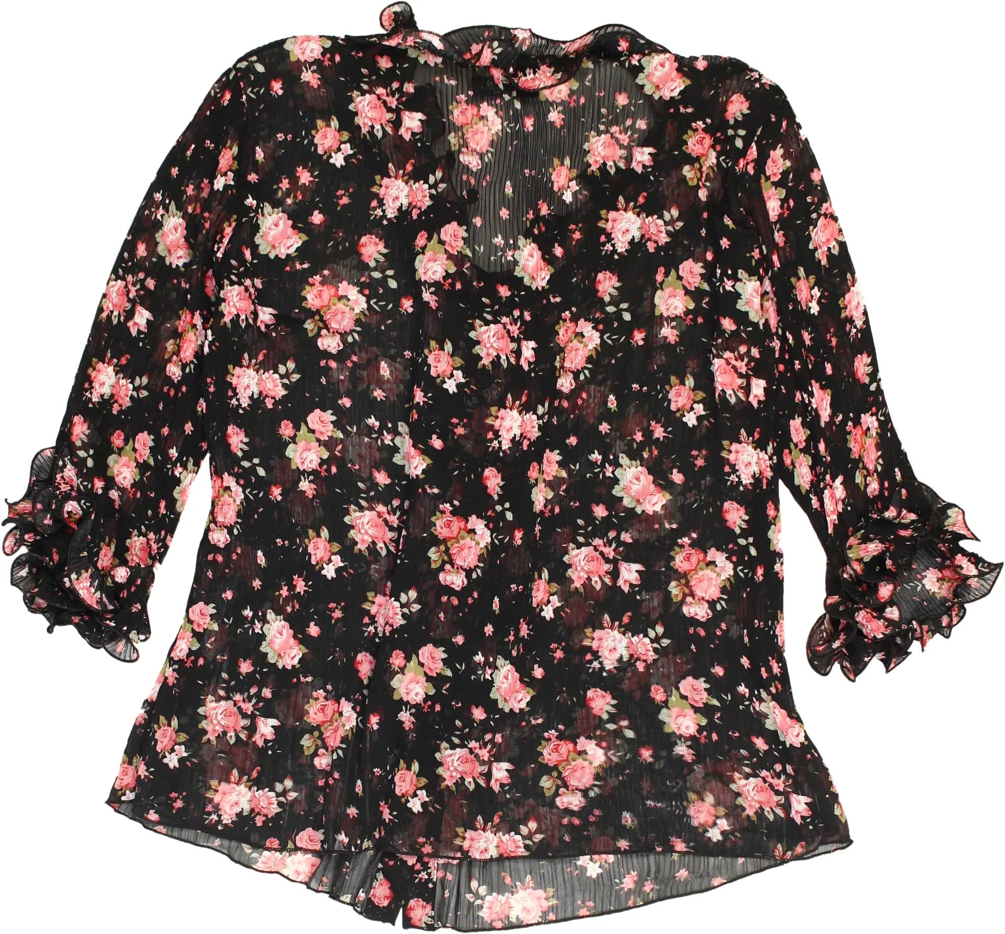 Liang - Floral Blouse- ThriftTale.com - Vintage and second handclothing